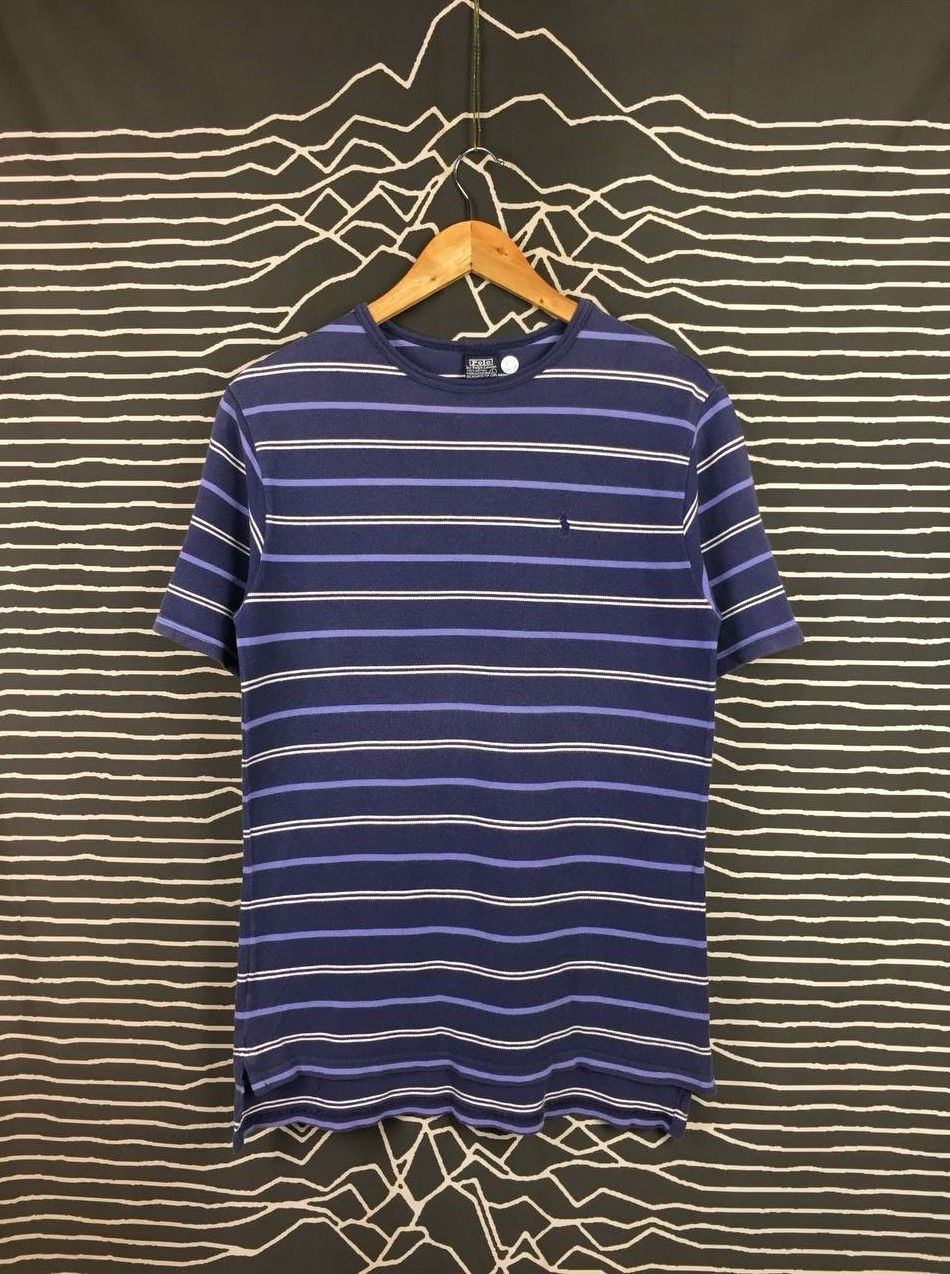 Polo Ralph Lauren Vtg 90s Polo Ralph Lauren Pony Logo Striped Crewneck Tee Size US S / EU 44-46 / 1 - 2 Thumbnail