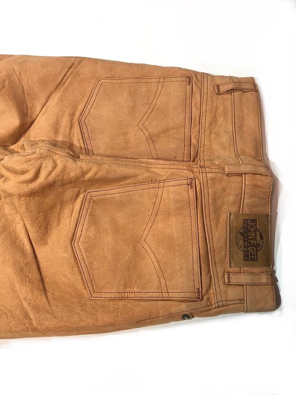 Vintage Gohn F Gee Moto Biker Leather Pants Vintage Size US 28 / EU 44 - 9 Thumbnail