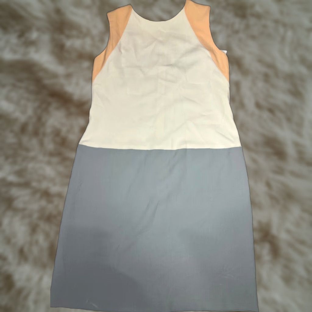 Vintage Shelby & Palmer Womens Tank Dress Size 16 White/Gray Knee Length Back Zip New Size XXL / US 16-18 / IT 52-54 - 1 Thumbnail