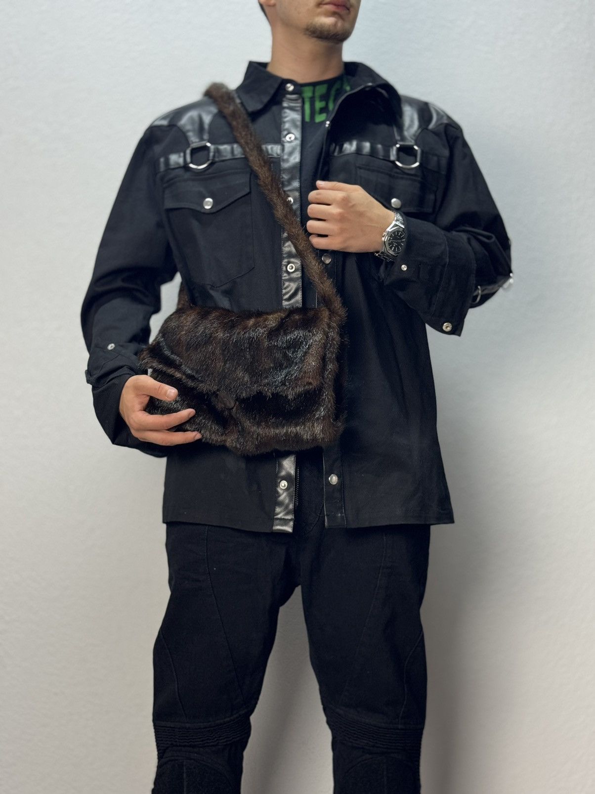 If Six Was Nine Vintage Hysteric Glamour Style Fur Rabbit Opium Bag Gothic Size ONE SIZE - 7 Thumbnail