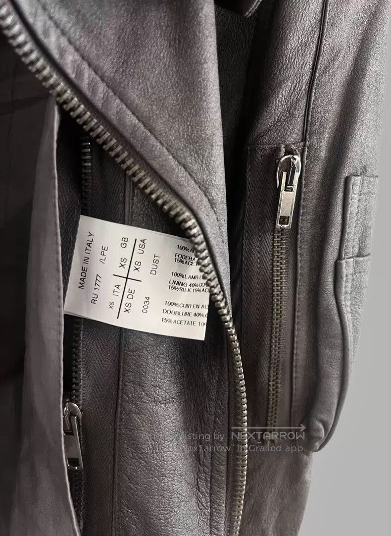 Rick Owens Rick Owens Back zipper leather jacket Size US XS / EU 42 / 0 - 7 Thumbnail