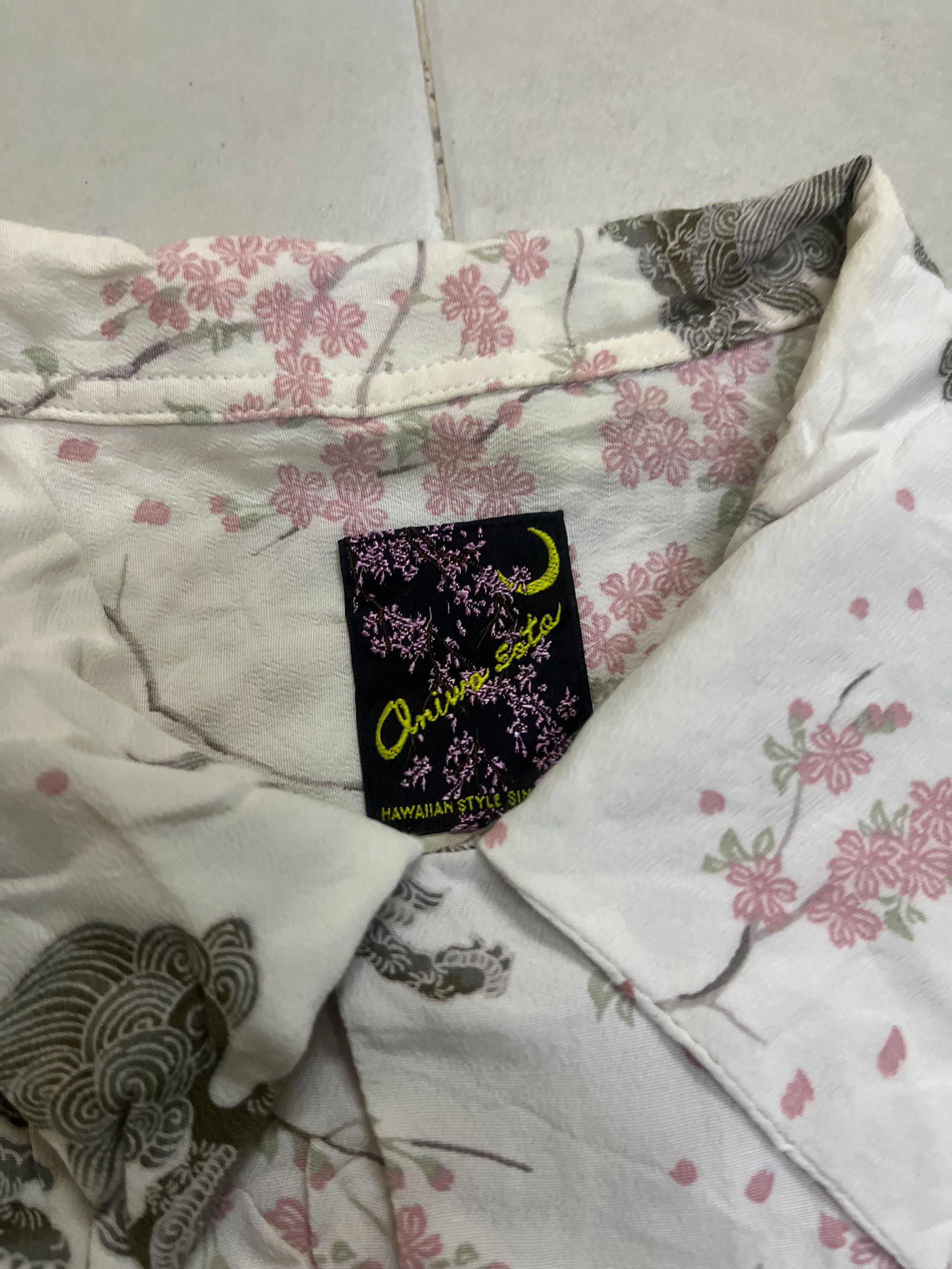 Sci-Fi Fantasy Oniwa Soto Japan Short Sleeve Hawaii Hawaiian Full Printed Size US M / EU 48-50 / 2 - 2 Thumbnail