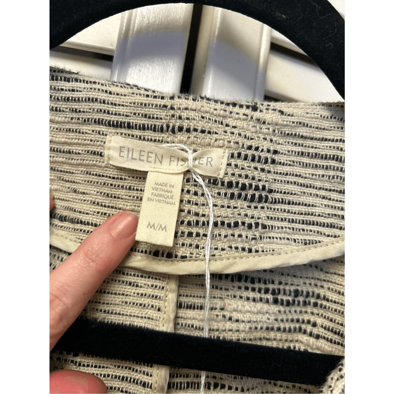 Eileen Fisher Eileen Fisher Cotton Natural Cropped Jacket, Sz Medium, $248 Size M / US 6-8 / IT 42-44 - 8 Thumbnail