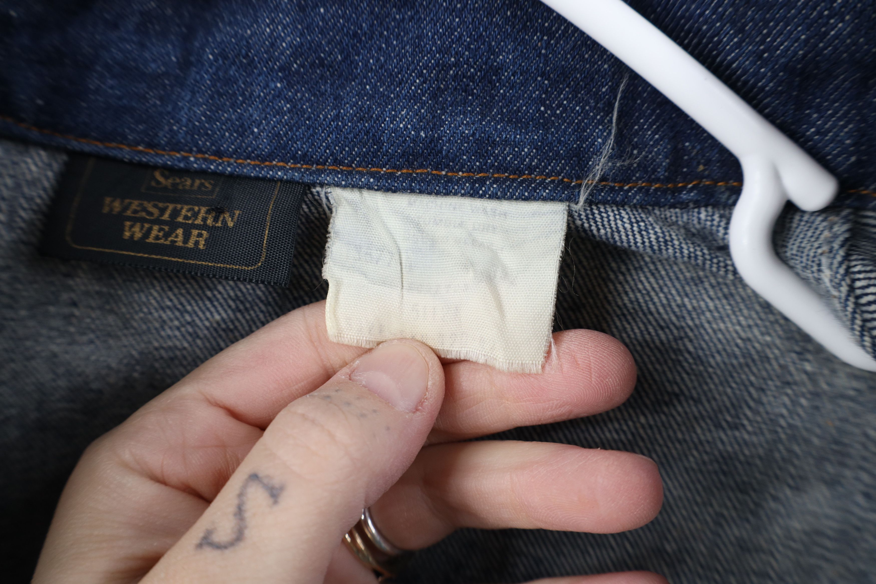 Vintage Vintage 60s Streetwear Denim Jean Trucker Jacket Indigo USA Size US XXL / EU 58 / 5 - 11 Thumbnail