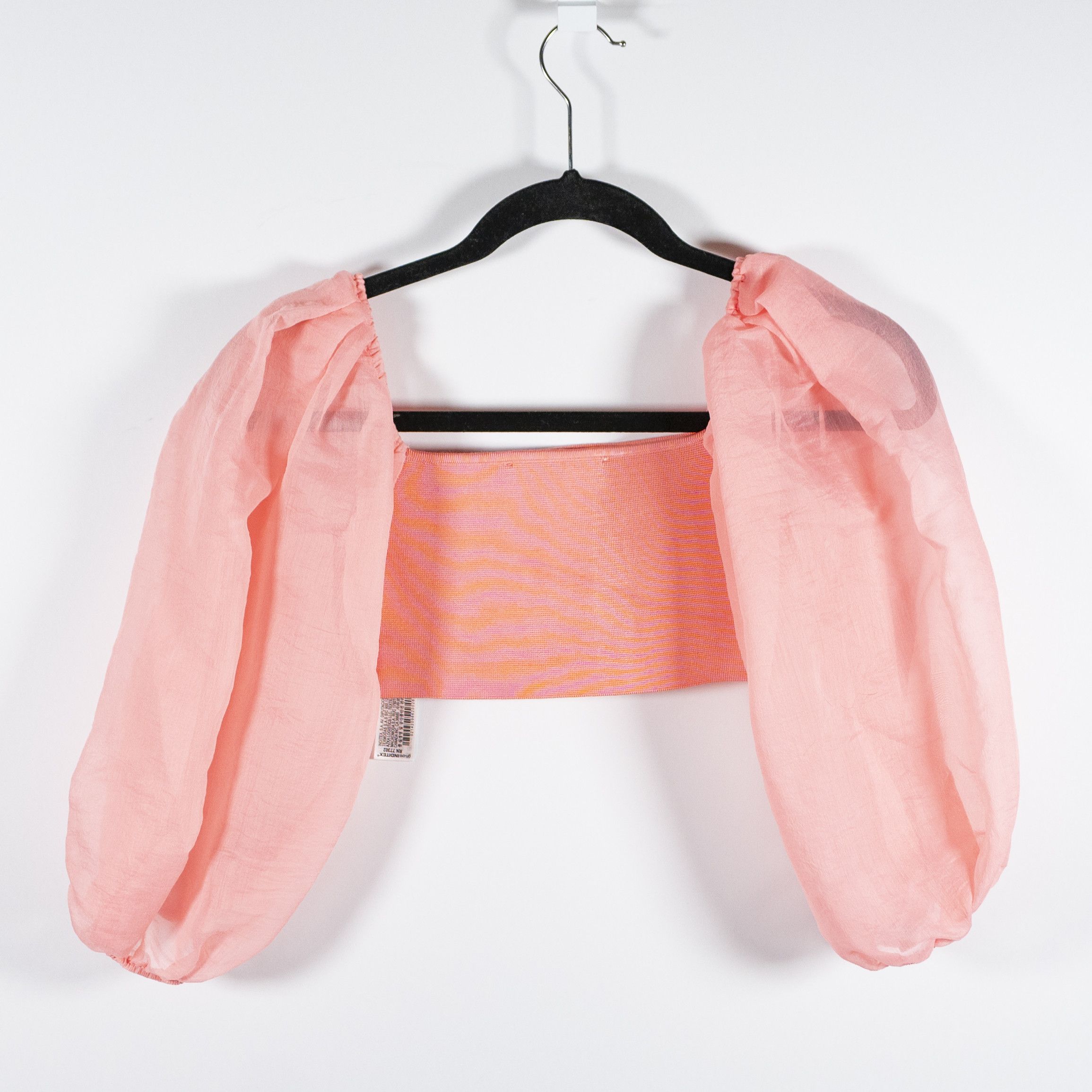 Zara Zara Square Neck Semi Sheer Mesh Puff Size S / US 4 / IT 40 - 4 Thumbnail