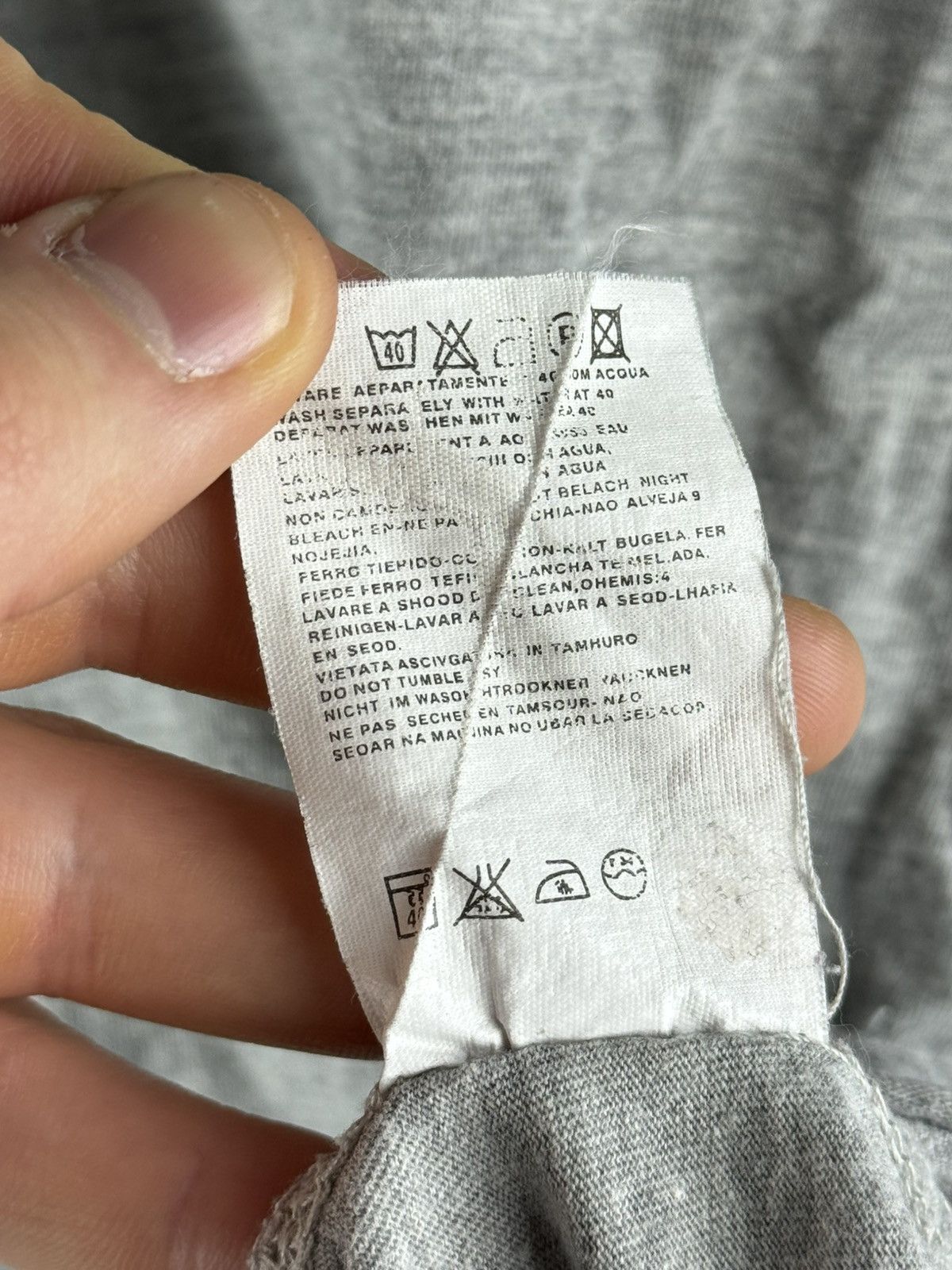 Stone Island Vintage 00s Stone Island Denims T-Shirt Gray Size US M / EU 48-50 / 2 - 7 Thumbnail