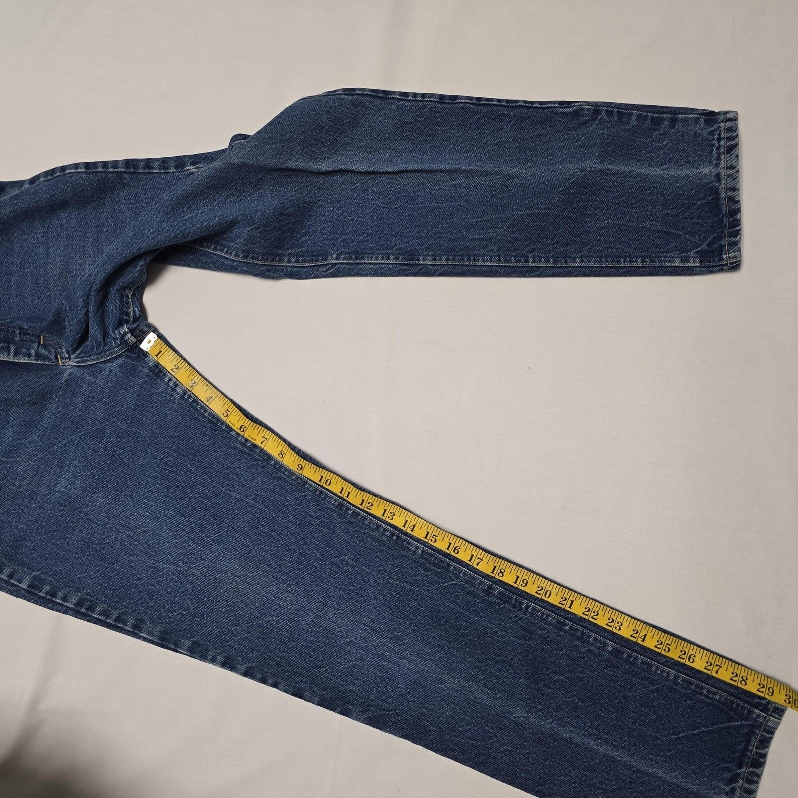 Lee Vintage Lee Jeans Womens 13 M Blue Denim Straight Leg 90s Size 34" / US 12 / IT 48 - 13 Thumbnail