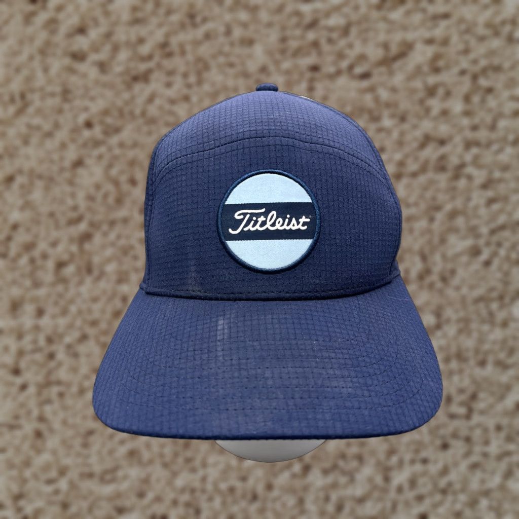 VINTAGE Titleist Hat Cap Snap Back Adult One Size Blue 100% Polyester Golfer
