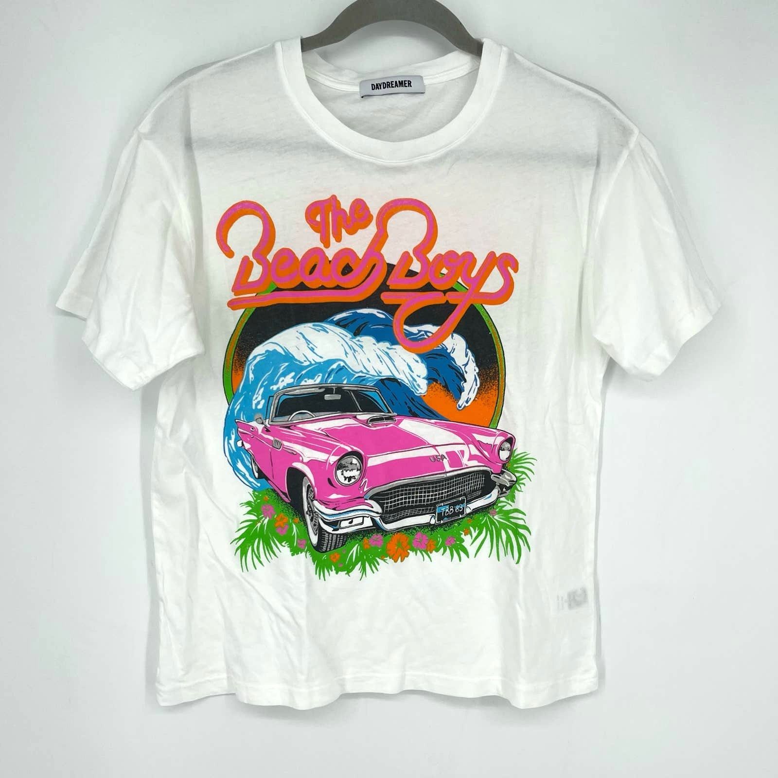 Daydreamer Daydreamer The Beach Boys Surf USA Boyfriend Tee XS White Size XS / US 0-2 / IT 36-38 - 2 Thumbnail