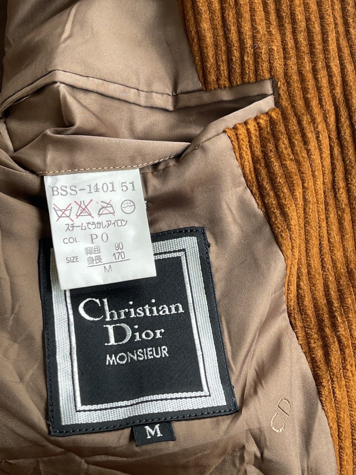 Christian Dior Monsieur Christian Dior Monsieur Luxury Corduroy Coat Size US M / EU 48-50 / 2 - 4 Thumbnail