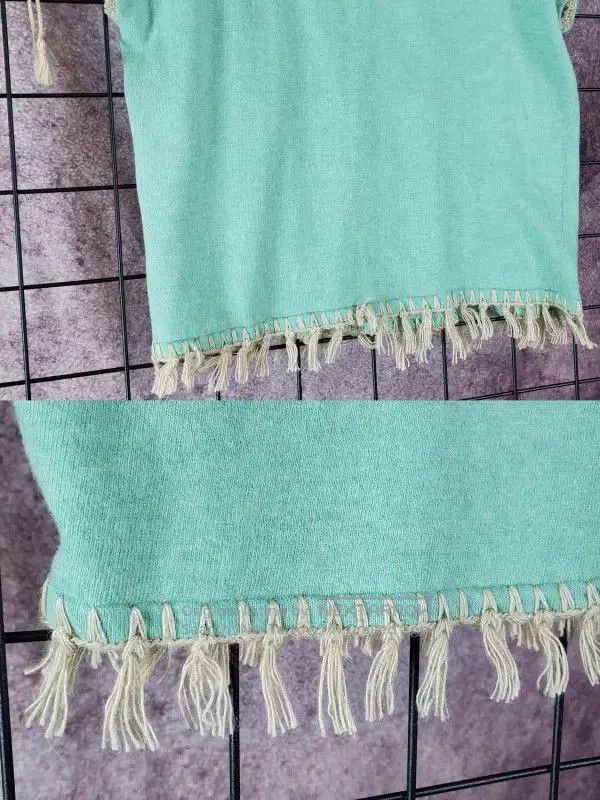 Burberry Burberry Light Blue Embroidered Lace Short Sleeve T-shirt. Size M / US 6-8 / IT 42-44 - 7 Thumbnail