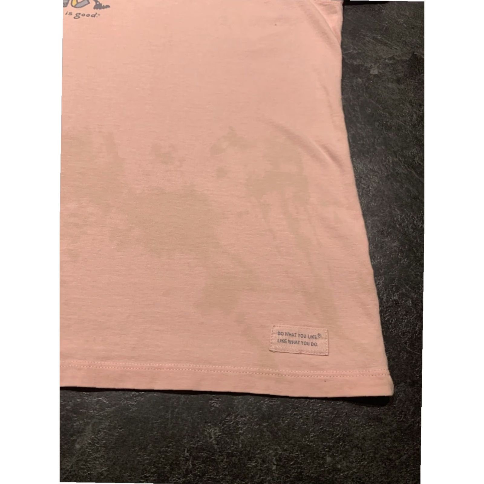 Life is Good Life Is Good Short Sleeve T-Shirt XL Pink Peace Theme Women Size XL / US 12-14 / IT 48-50 - 3 Thumbnail