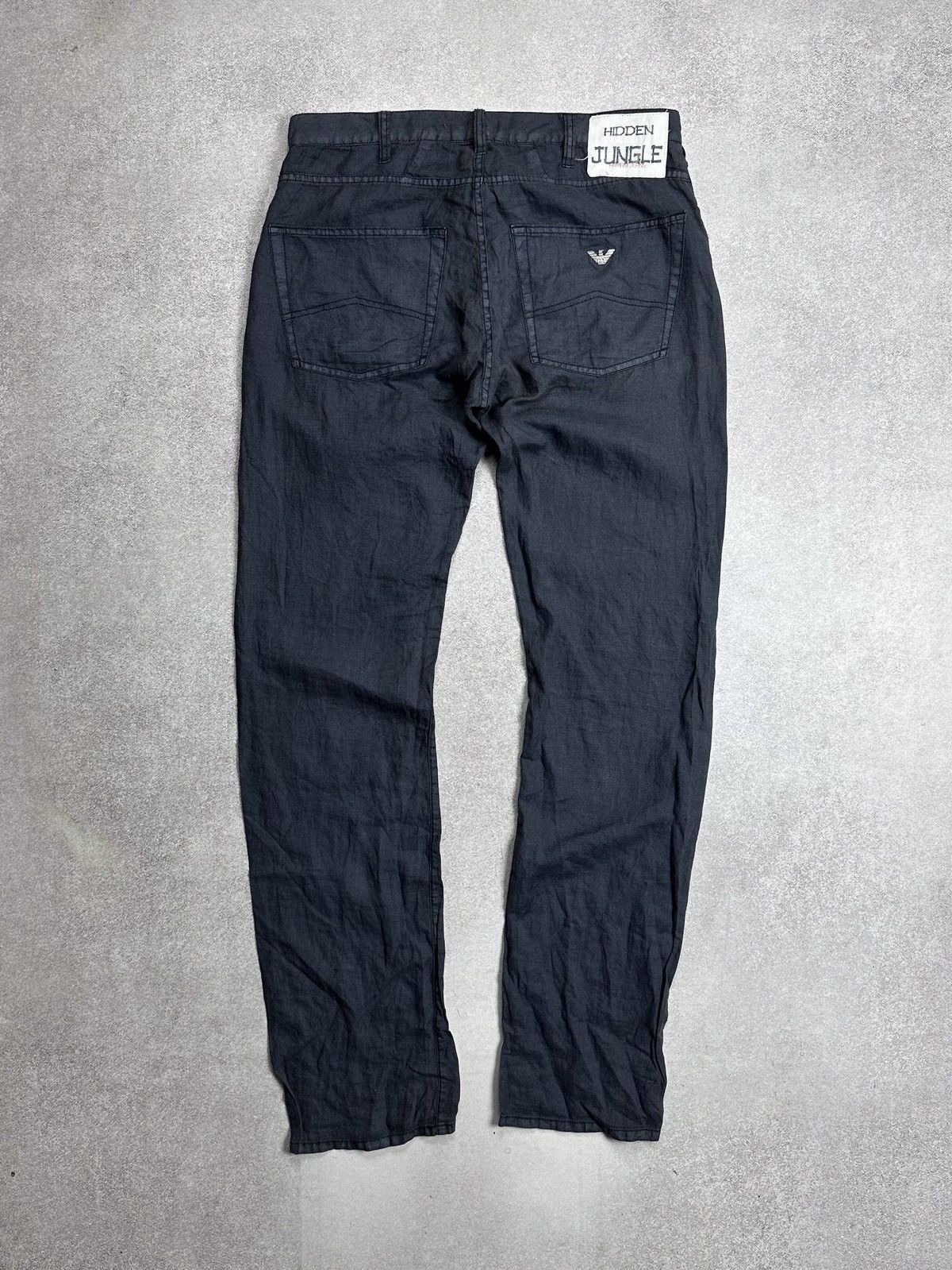 Armani Armani Hidden Jungle Linen Pants 32 Gray Mens Size US 32 / EU 48 - 1 Thumbnail