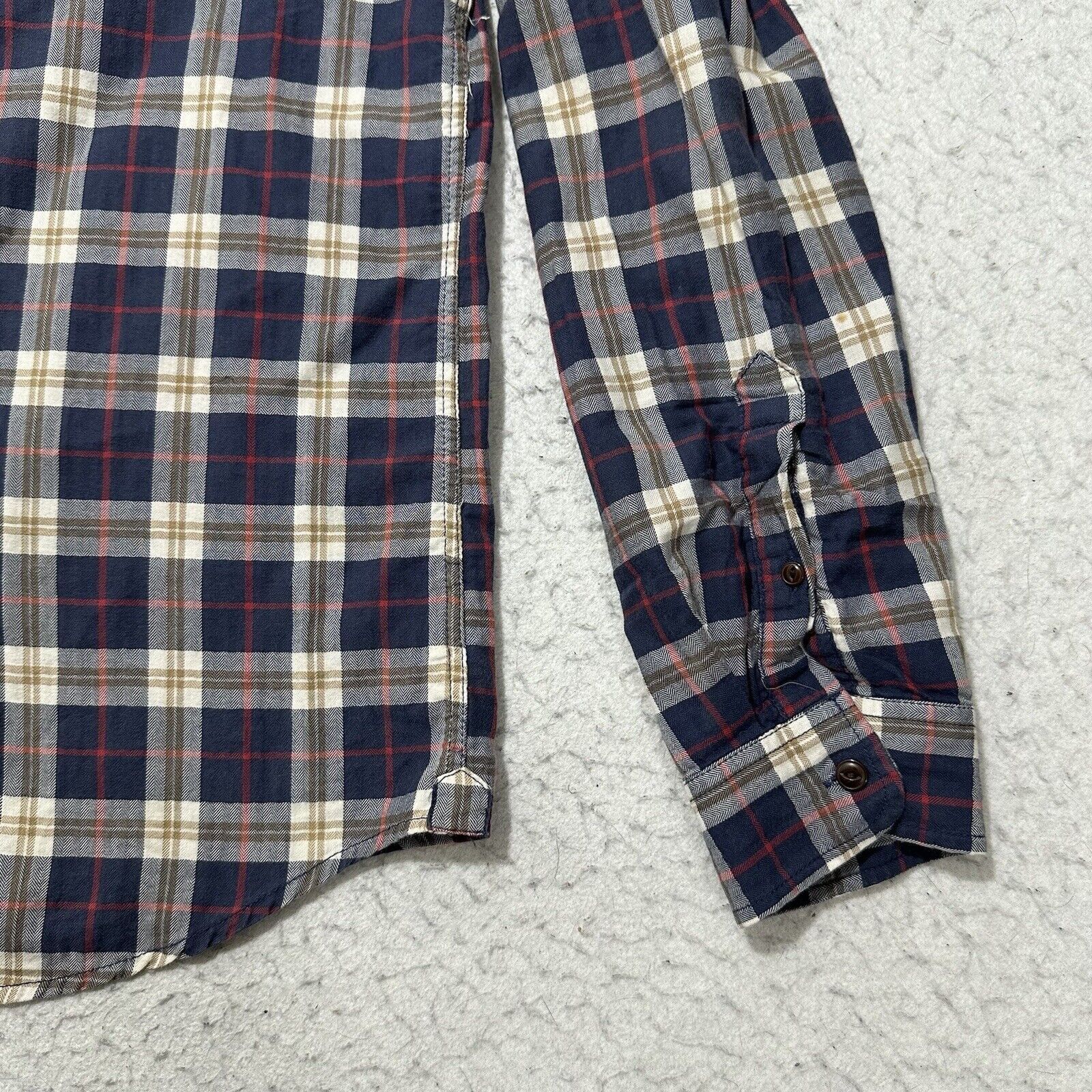 Gap GAP Men's Medium Button Down Pocket Shirt Blue Plaid Striped Size US L / EU 52-54 / 3 - 6 Thumbnail