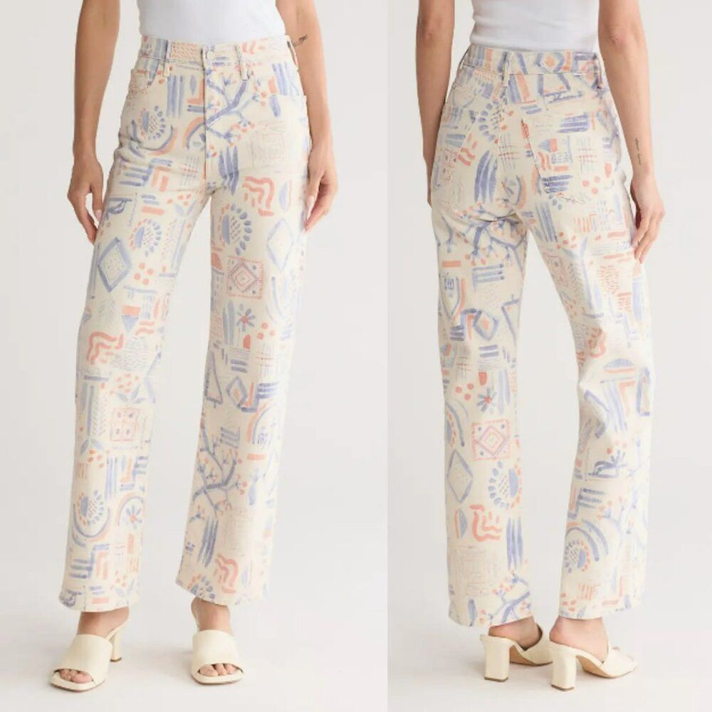 MOTHER NWT New $228 Mother The Maven Skimp Scandifornia Jeans Size Size 23" - 1 Thumbnail