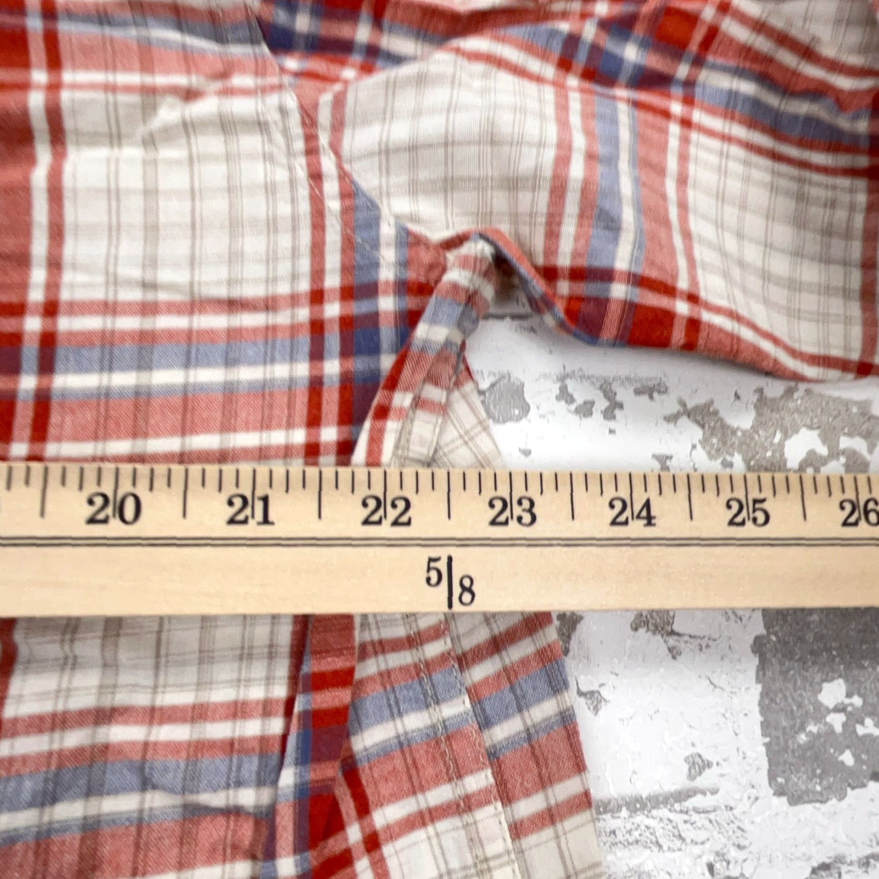 Wrangler Wrangler Shirt Men Large Red White Plaid Button Up Western Cowboy Work Pockets Size US L / EU 52-54 / 3 - 7 Thumbnail