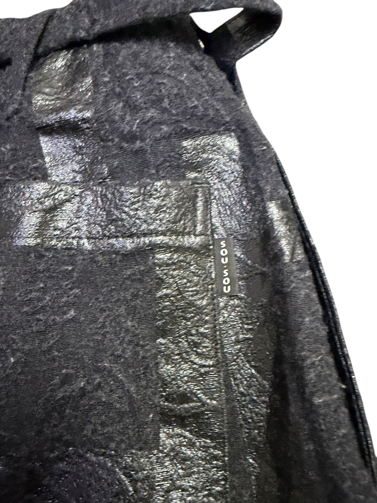 SOU SOU Sou Sou Enyu-baki Fence Double Sabi Ink Black Wide Baggy Size US 34 / EU 50 - 11 Thumbnail