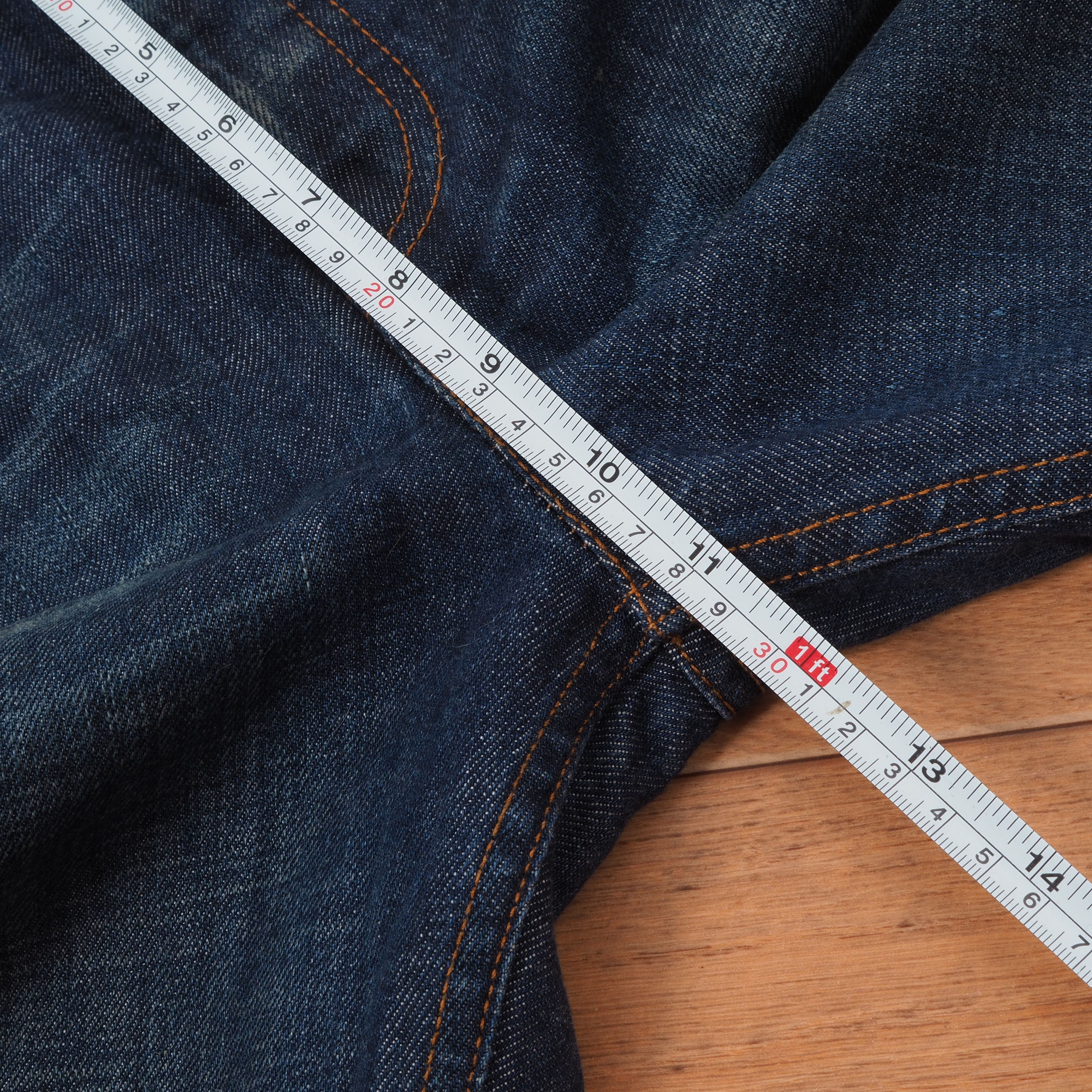 Prada PRADA Blue Loose Fit Distress Red Tab Logo Denim Blue Jeans Size US 30 / EU 46 - 10 Thumbnail