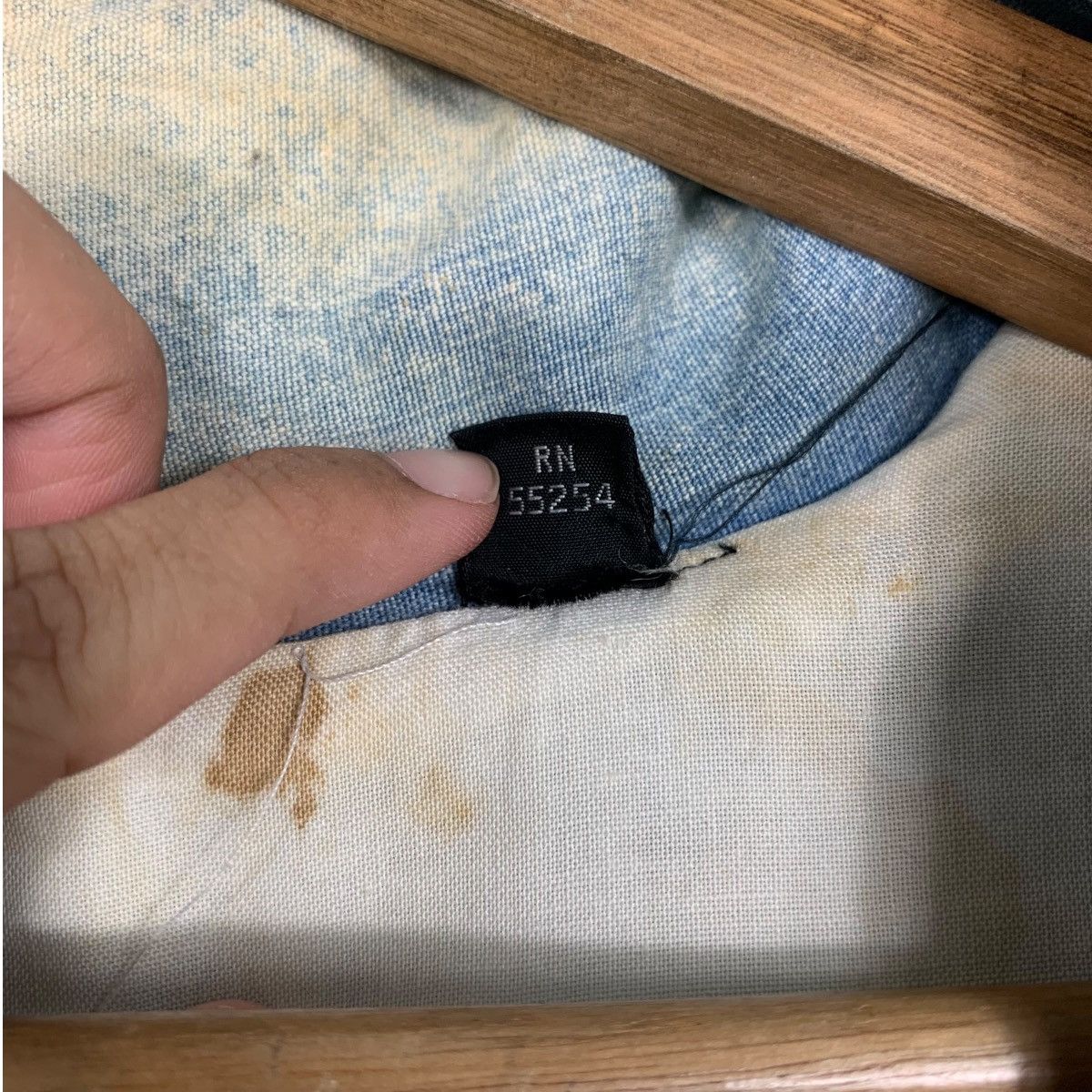 Vintage NORTH BAY World Travel Washed Denim Jacket #2433-C109 Size US M / EU 48-50 / 2 - 19 Thumbnail