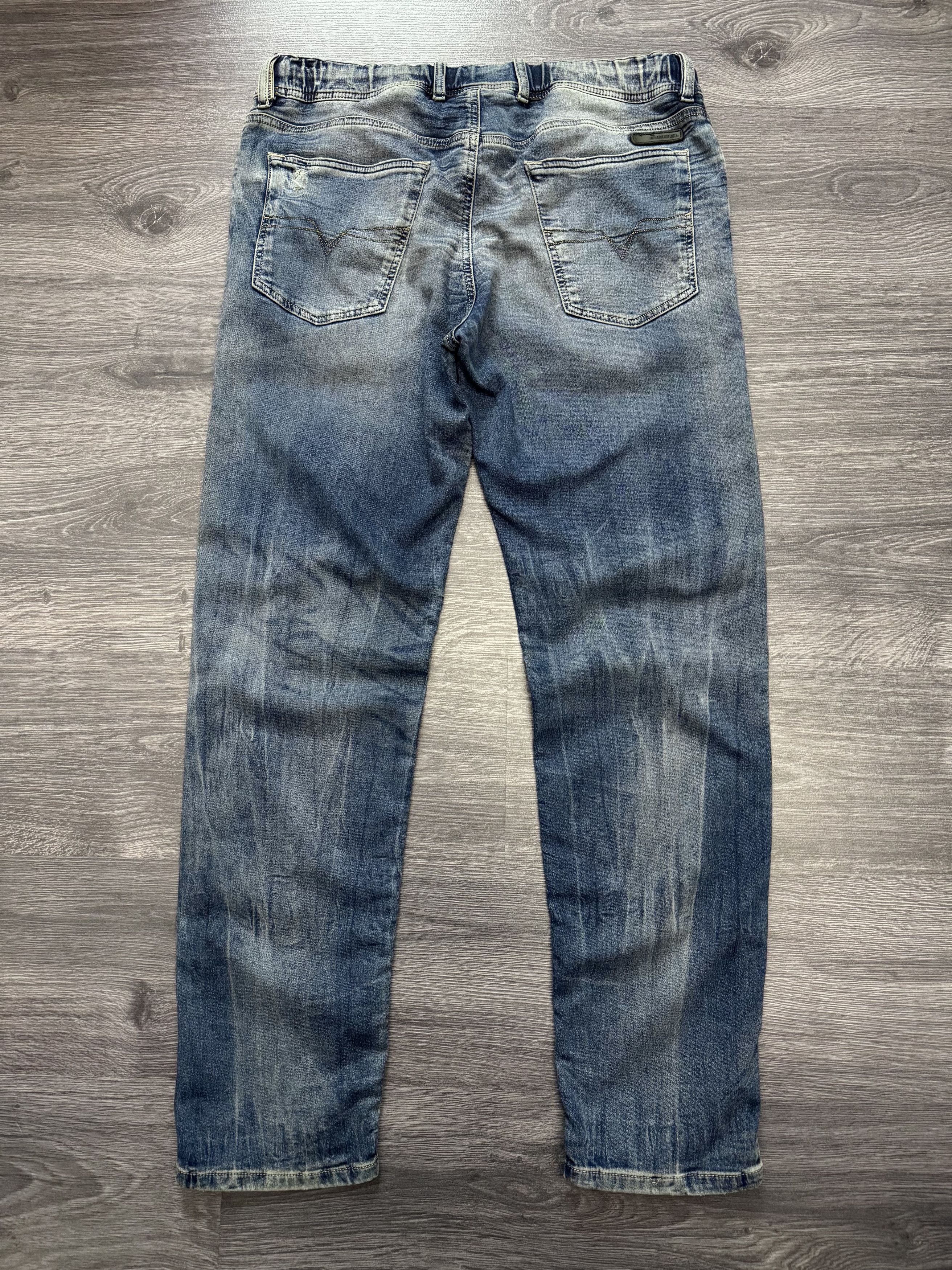 Diesel Diesel Waykee Denim Sweat Pants Distressed Drawstring Size US 34 / EU 50 - 2 Thumbnail