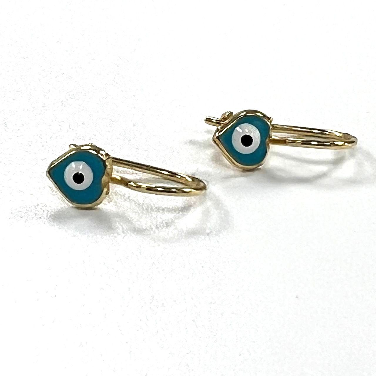 Other New 14K Yellow Gold Eye-Shaped Earrings Size ONE SIZE - 10 Thumbnail