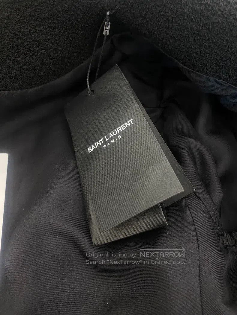 Saint Laurent Paris Saint Laurent Paris Black love metal button jacket Size XS / US 0-2 / IT 36-38 - 6 Thumbnail