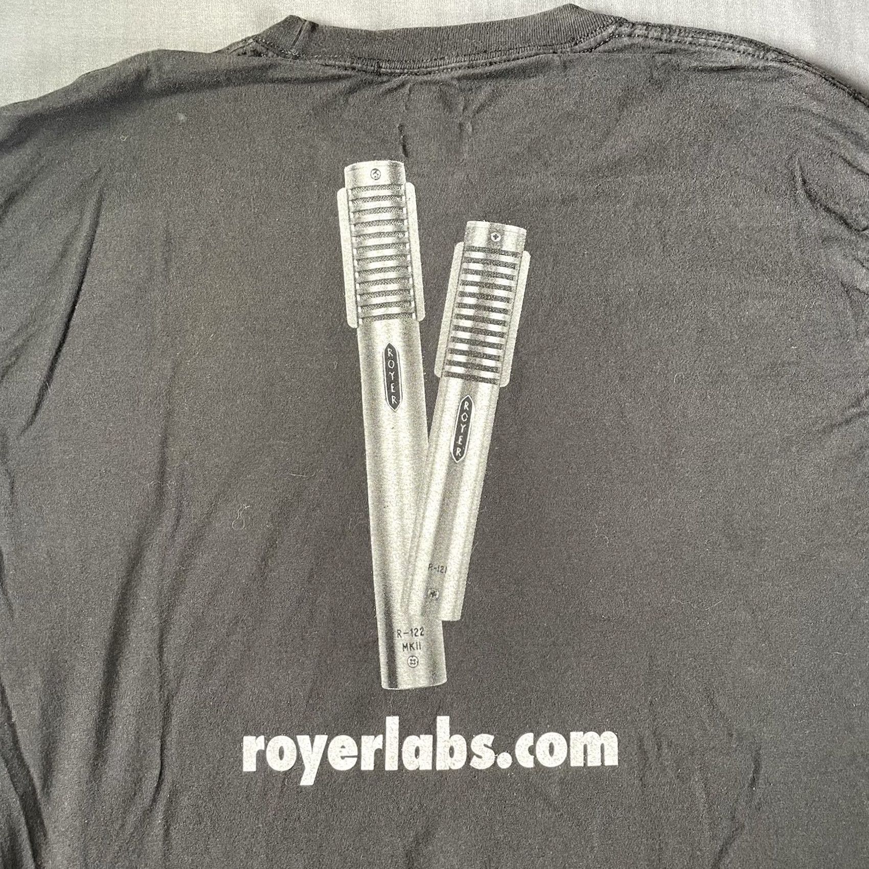 Equipment Royer Labs Shirt Men L Black Music Theme T-Shirt Equipment Promo Luxury Microphone Recording Equipment Mens Adjusted Size US L / EU 52-54 / 3 - 2 Thumbnail