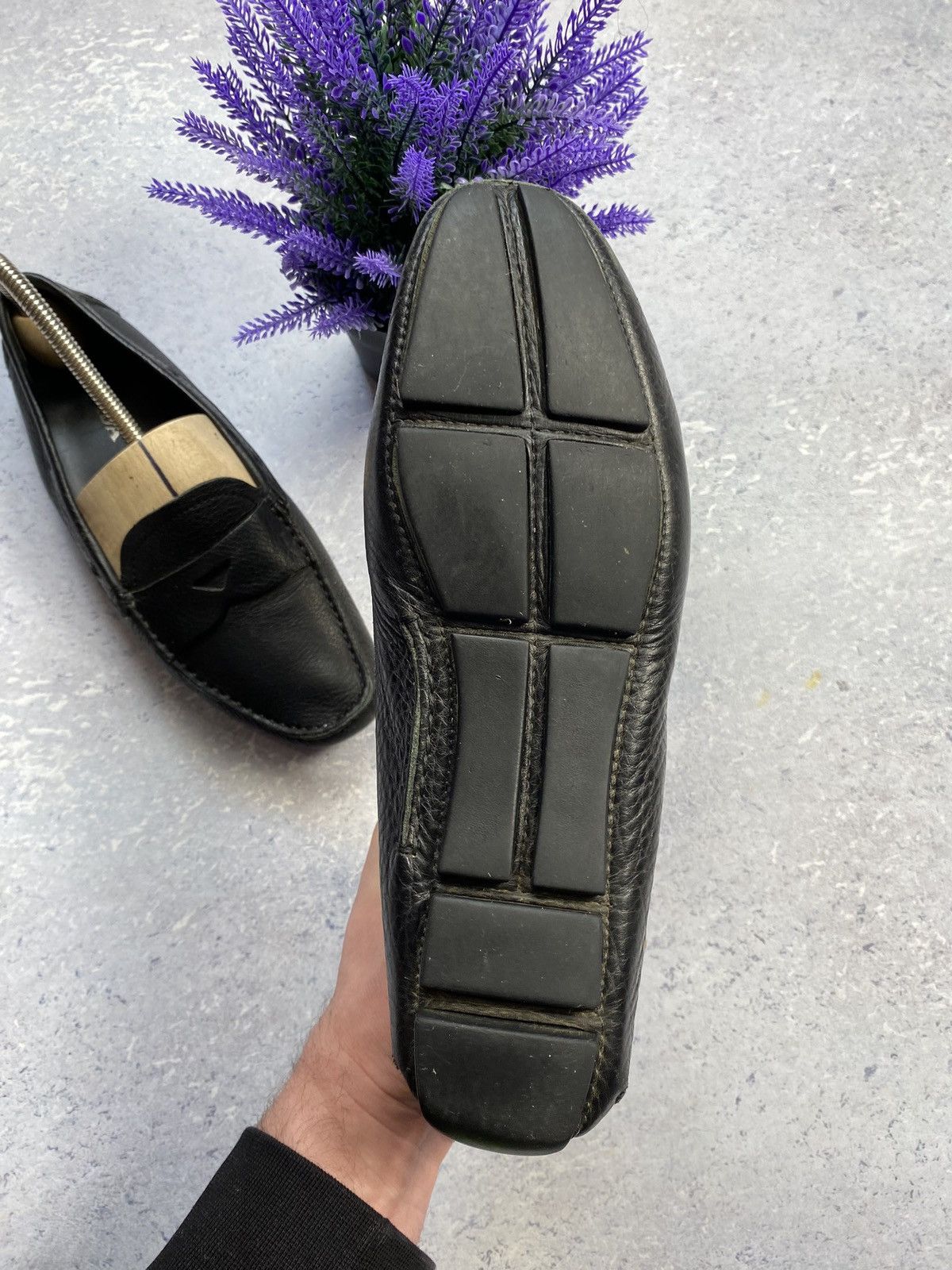 Prada Prada Black Leather Loafers Size EUR 37.5 Size US 5 / EU 37 - 21 Thumbnail