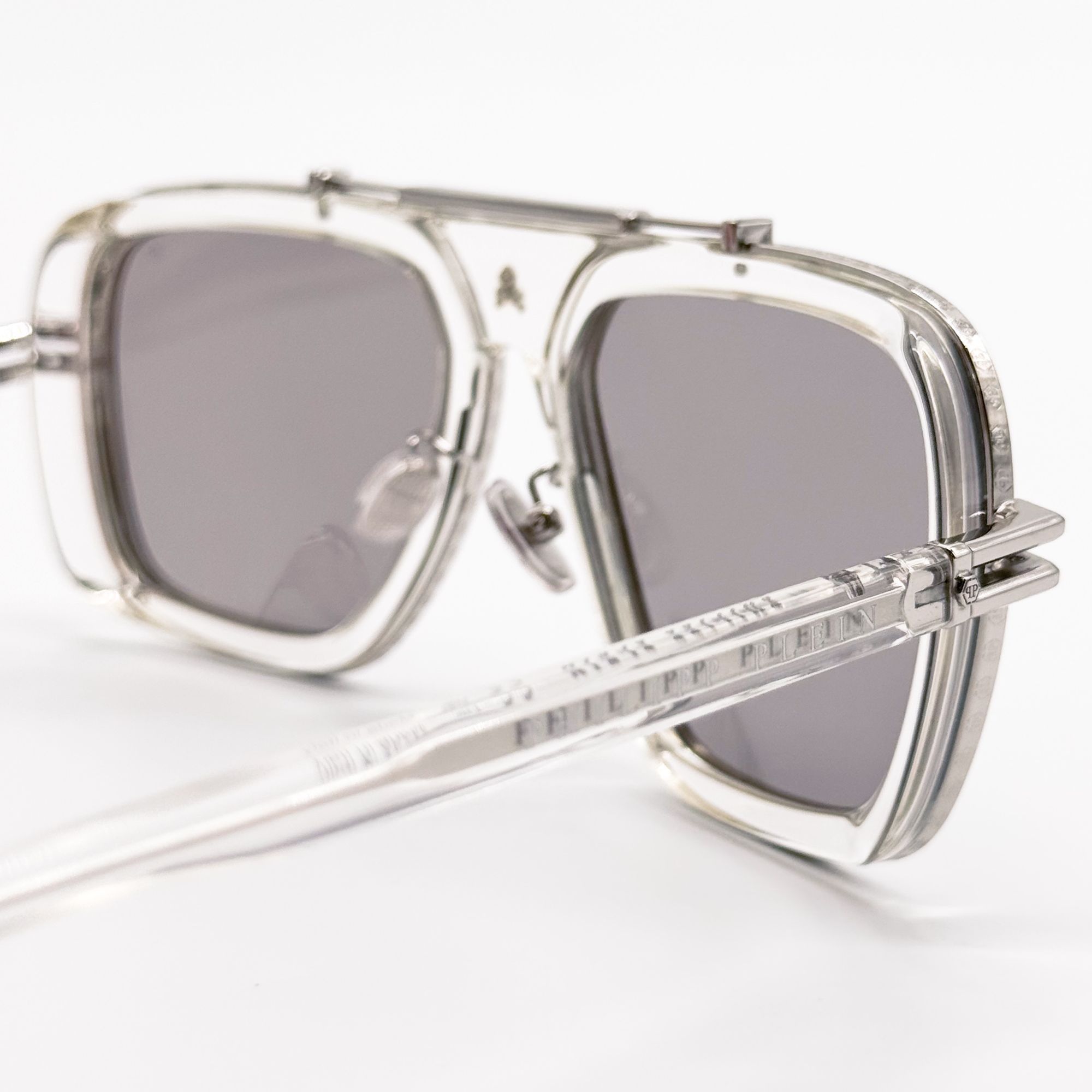 Philipp Plein NEW PHILIPP PLEIN SUNGLASSES SPP109V 79F SILVER MEN Size ONE SIZE - 5 Thumbnail