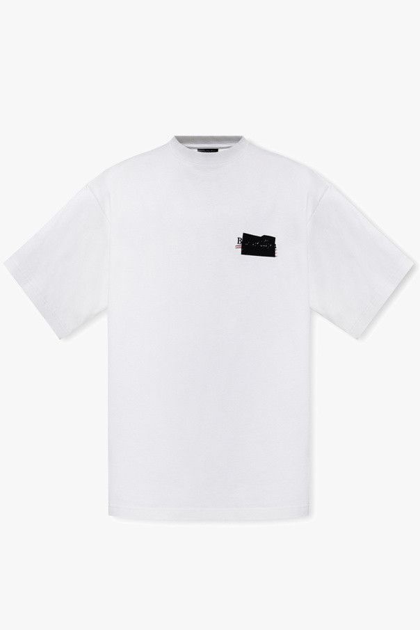 Balenciaga o1mt1gz0924 Gaffer T-Shirt Oversized in White Size US XL / EU 56 / 4 - 1 Thumbnail