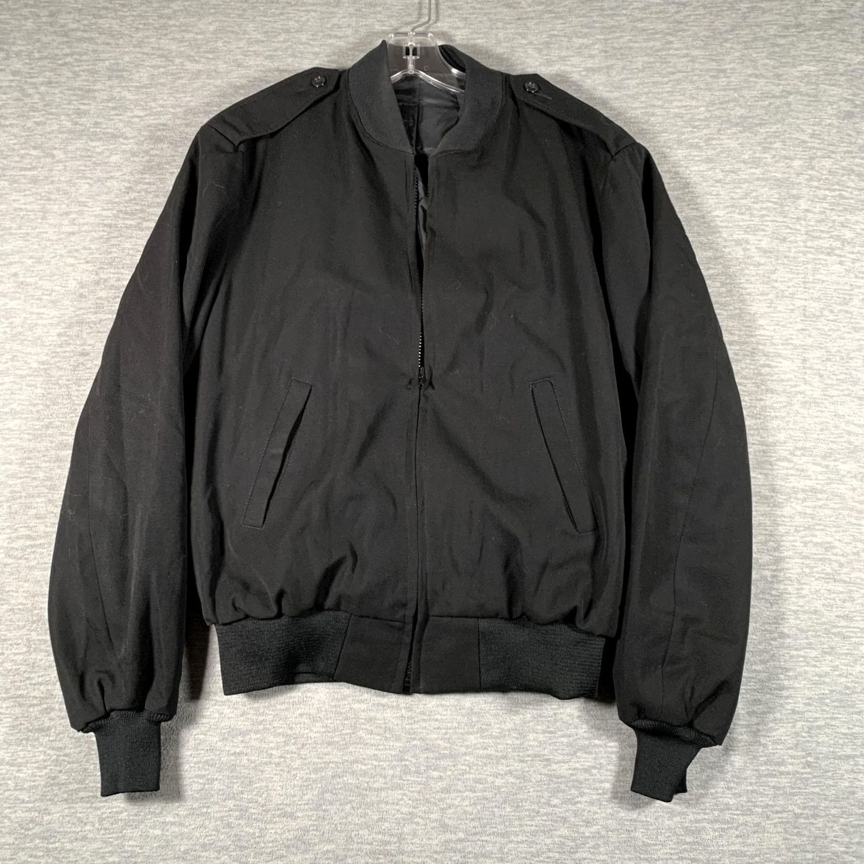 Vintage PATRIOT Jacket Mens 40 Regular Black Windbreaker Bomber Removable Liner Size US XXS / EU 40 - 2 Thumbnail