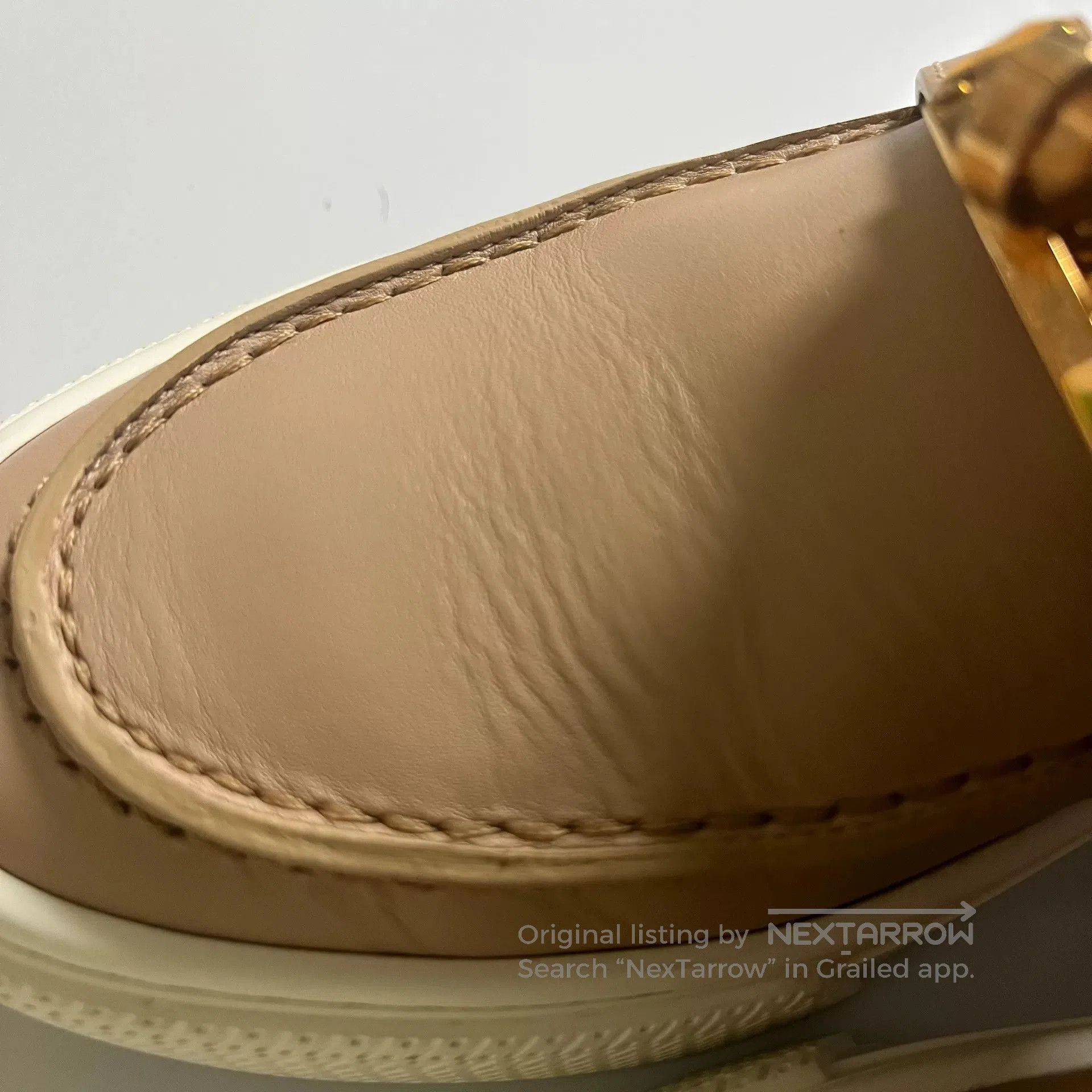 Hermes Hermes Beige Kelly Buckle Sneakers. Size US 6 / IT 36 - 7 Thumbnail
