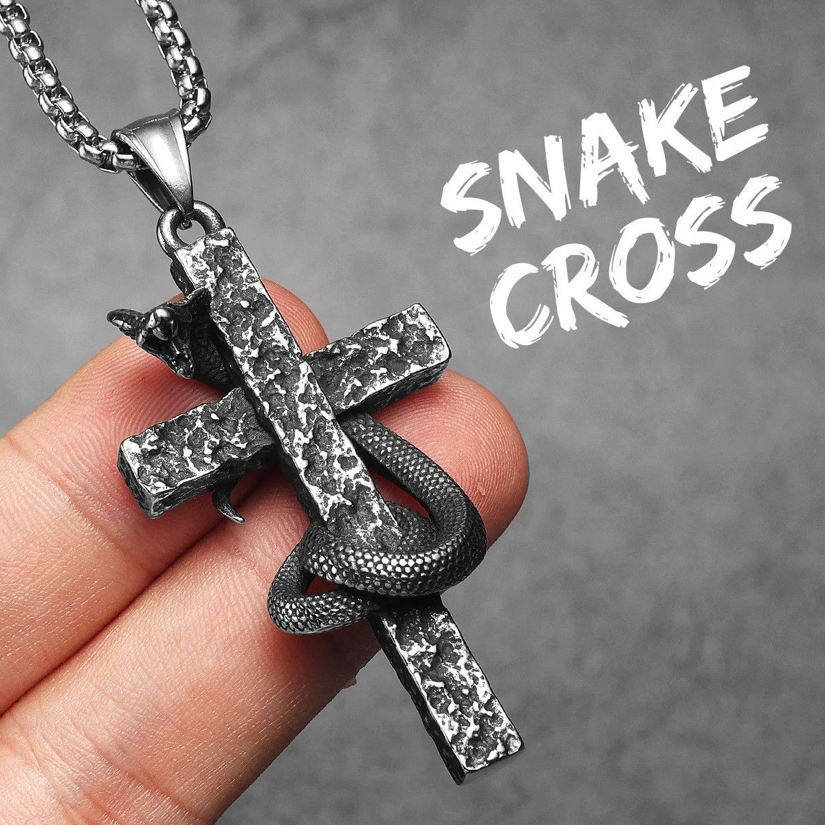 Other Cross Cobra Snake Pendant Accessories Necklace Gifts Size ONE SIZE - 9 Thumbnail