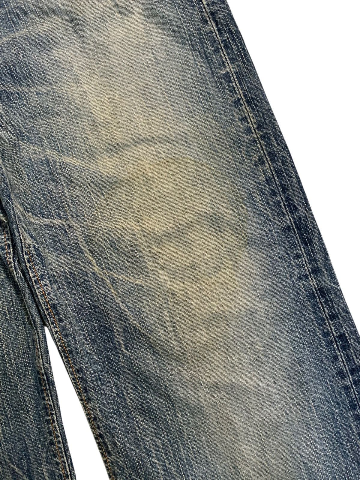 Japanese Brand VINTAGE EDWIN 505Z SELVEDGE RUSTY JAPANESE DISTRESSED DENIM Size US 35 - 17 Thumbnail