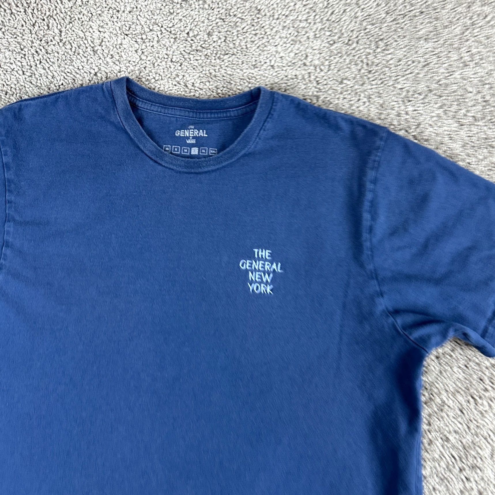 Vans Vans The General Shirt Mens Large Blue New York Skater Skateboarding Casual Size US L / EU 52-54 / 3 - 3 Thumbnail