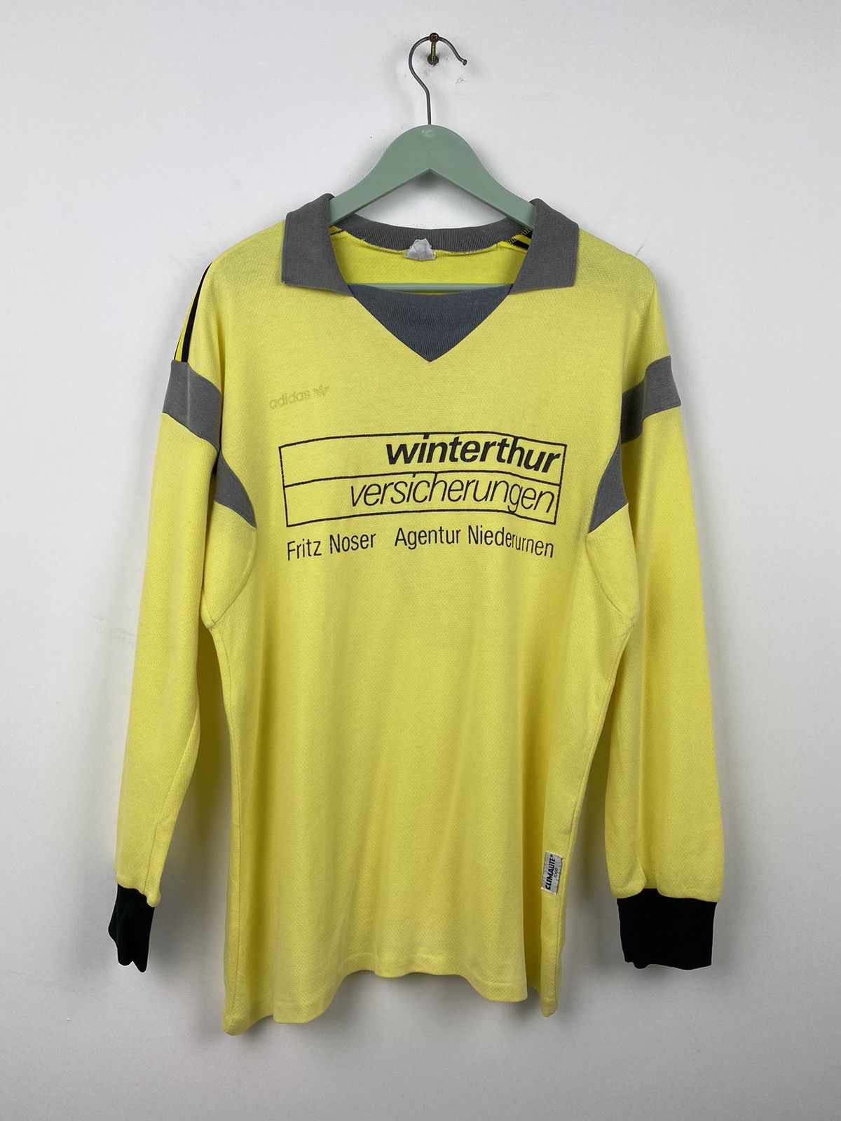 Adidas Vintage Adidas Winterthur 1980s #7 Ventex Soccer Jersey PSG Size US L / EU 52-54 / 3 - 2 Thumbnail