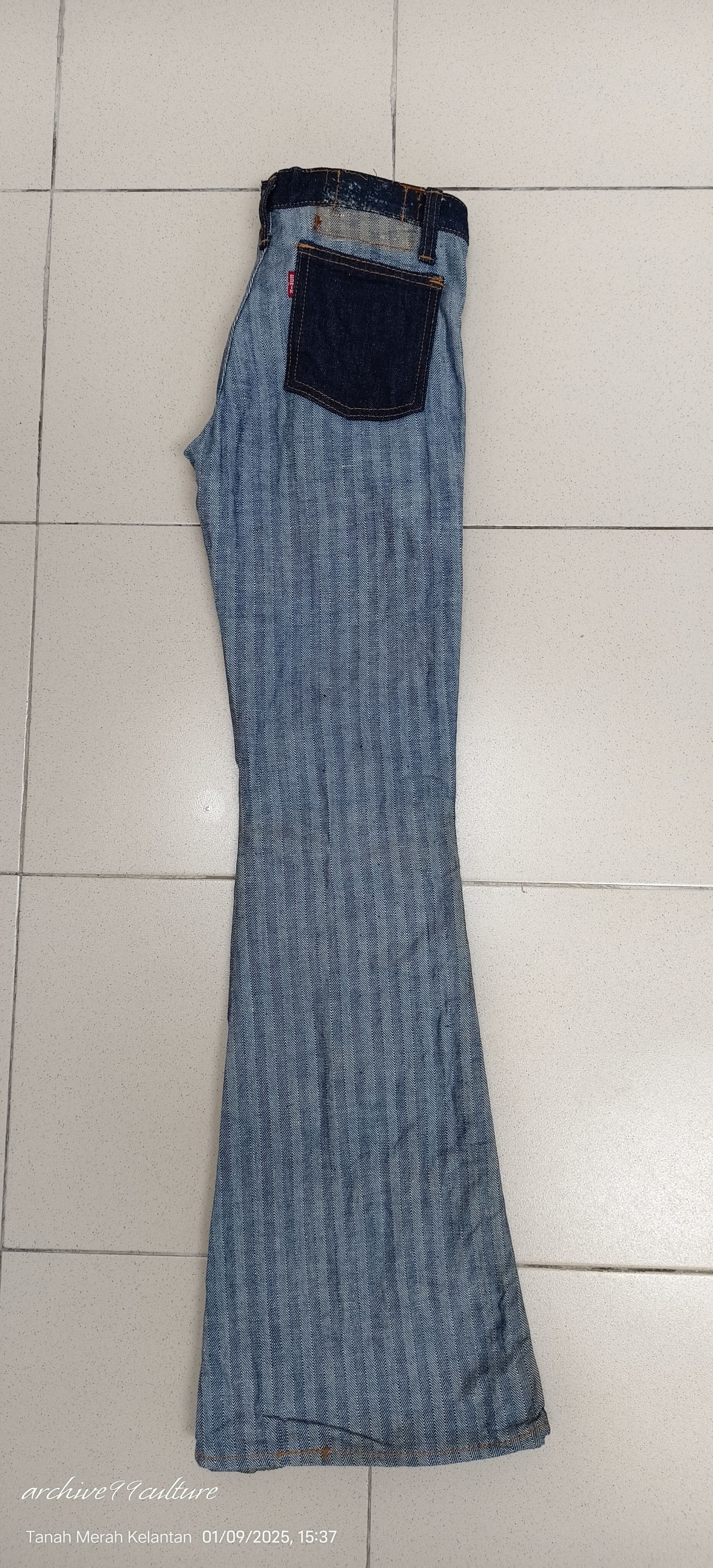 Edwin 70's Edwin Bell bottom patches Unisex jeans USA Size US 27 - 8 Thumbnail
