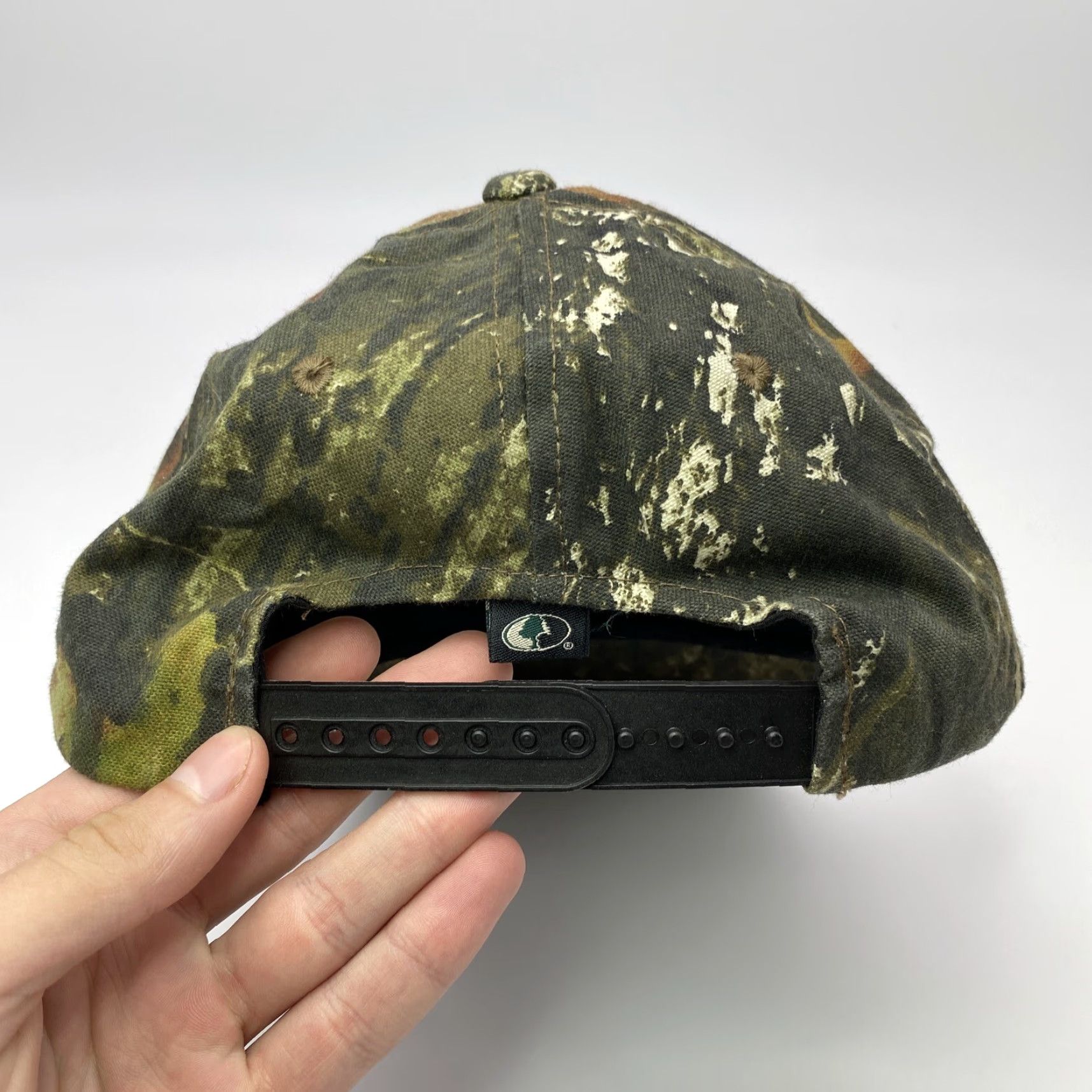 Vintage VINTAGE MOSSY OAK CAMOFLAGE OUTDOOR CAP HUNTING HAT CAP BLANK NO LOGO VTG OFFICIAL FISH Size ONE SIZE - 4 Thumbnail