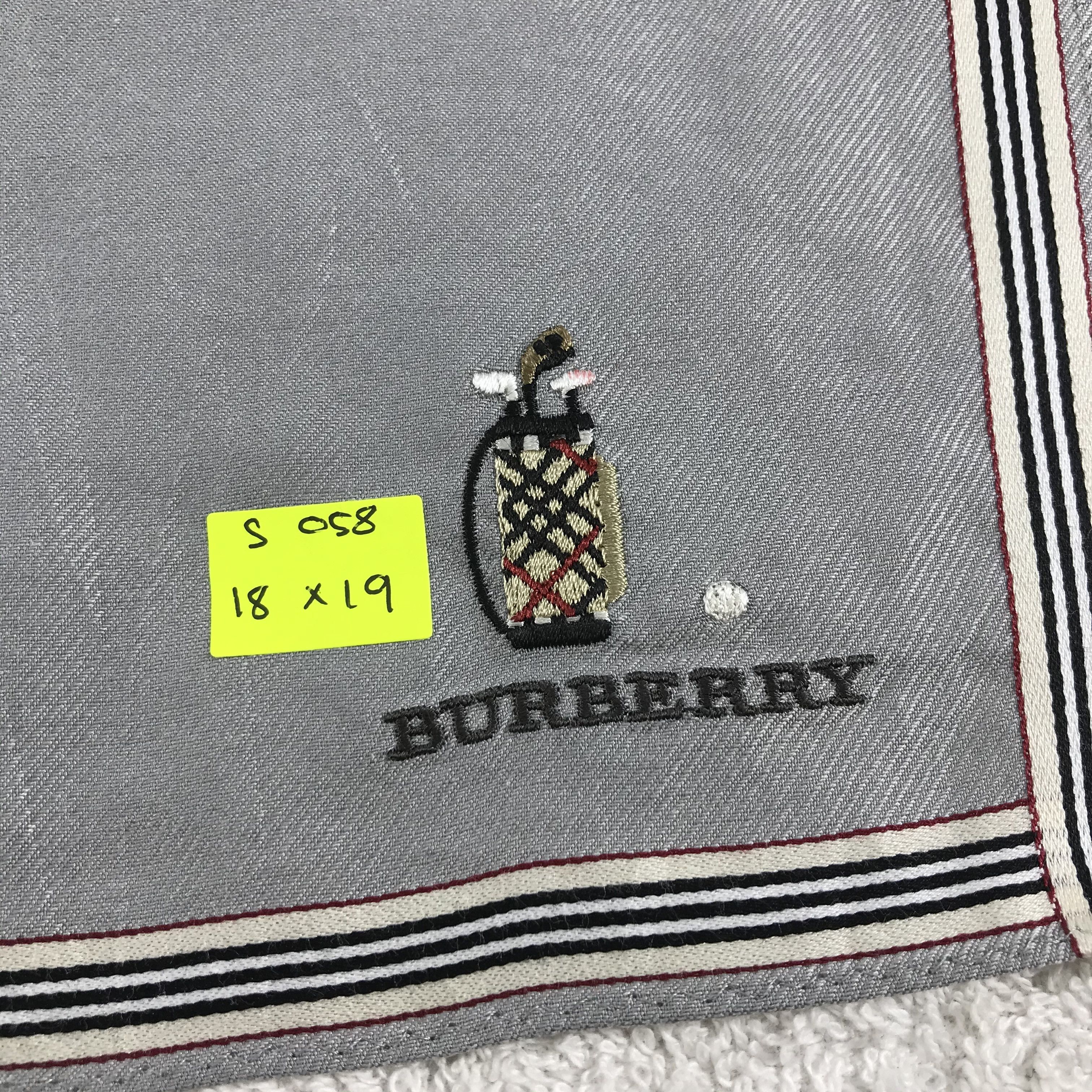 Burberry × Vintage Burberry Bandana / Handkerchief / Neckerchief - S058 Size ONE SIZE - 5 Thumbnail