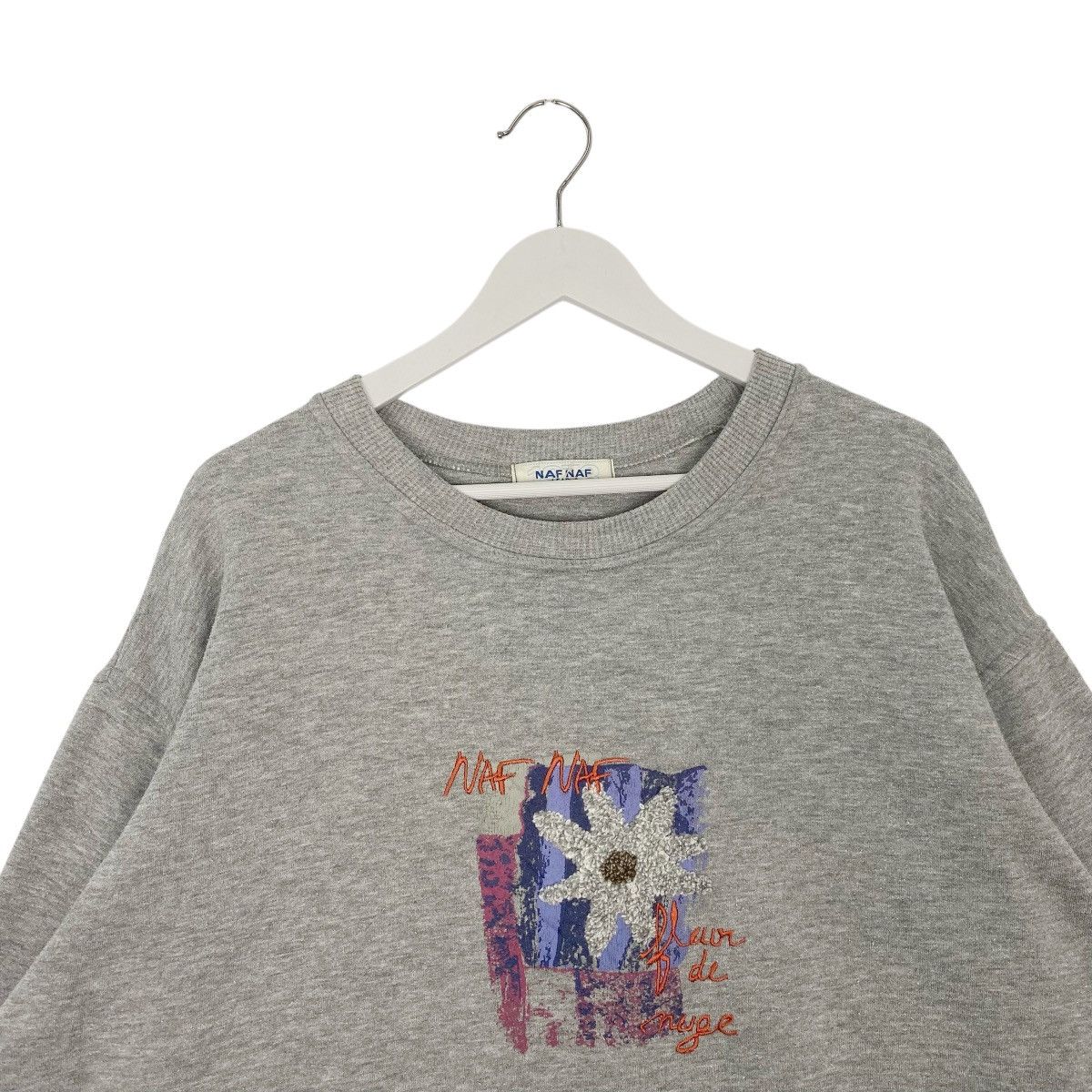 Vintage Vintage Naf Naf Paris Sweatshirt Crewneck Grey Size XL Size XL / US 12-14 / IT 48-50 - 4 Thumbnail