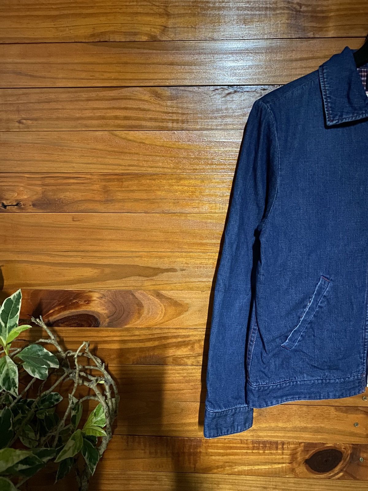Japanese Brand HOMES’ Japanese Denim Zip Jacket | Indigo Workwear Style Size US S / EU 44-46 / 1 - 6 Thumbnail