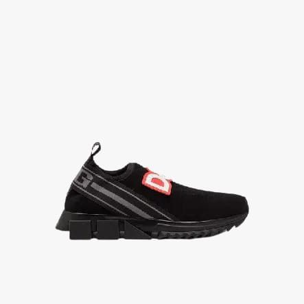 Dolce & Gabbana o1y0925 Logo Low-Top Sneakers in Black Size US 5.5 / IT 35.5 - 1 Thumbnail