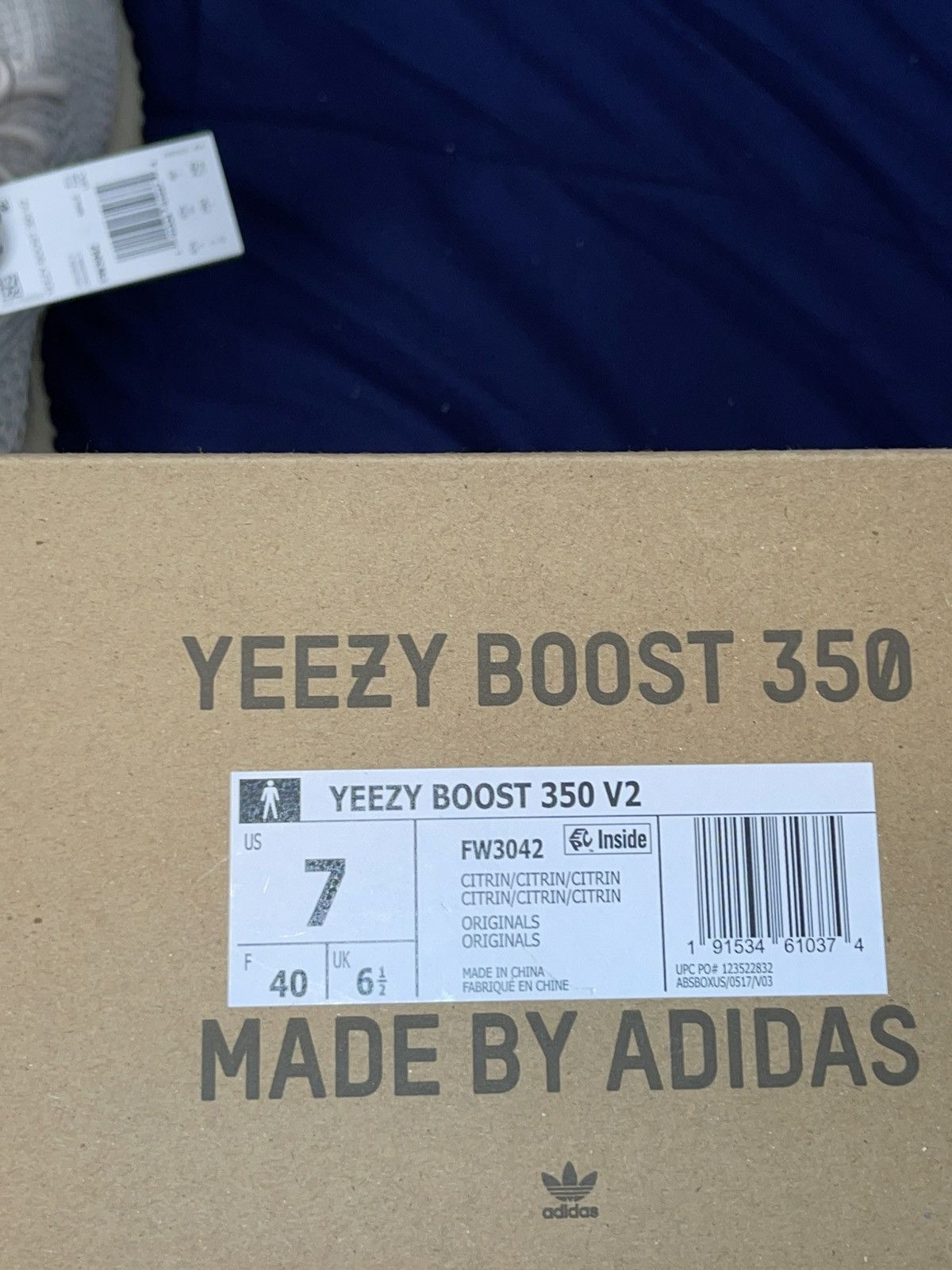 Adidas × Kanye West Yeezy Boost 350 v2 ‘Citrin Non-Reflective’ Size US 7 / EU 40 - 6 Thumbnail