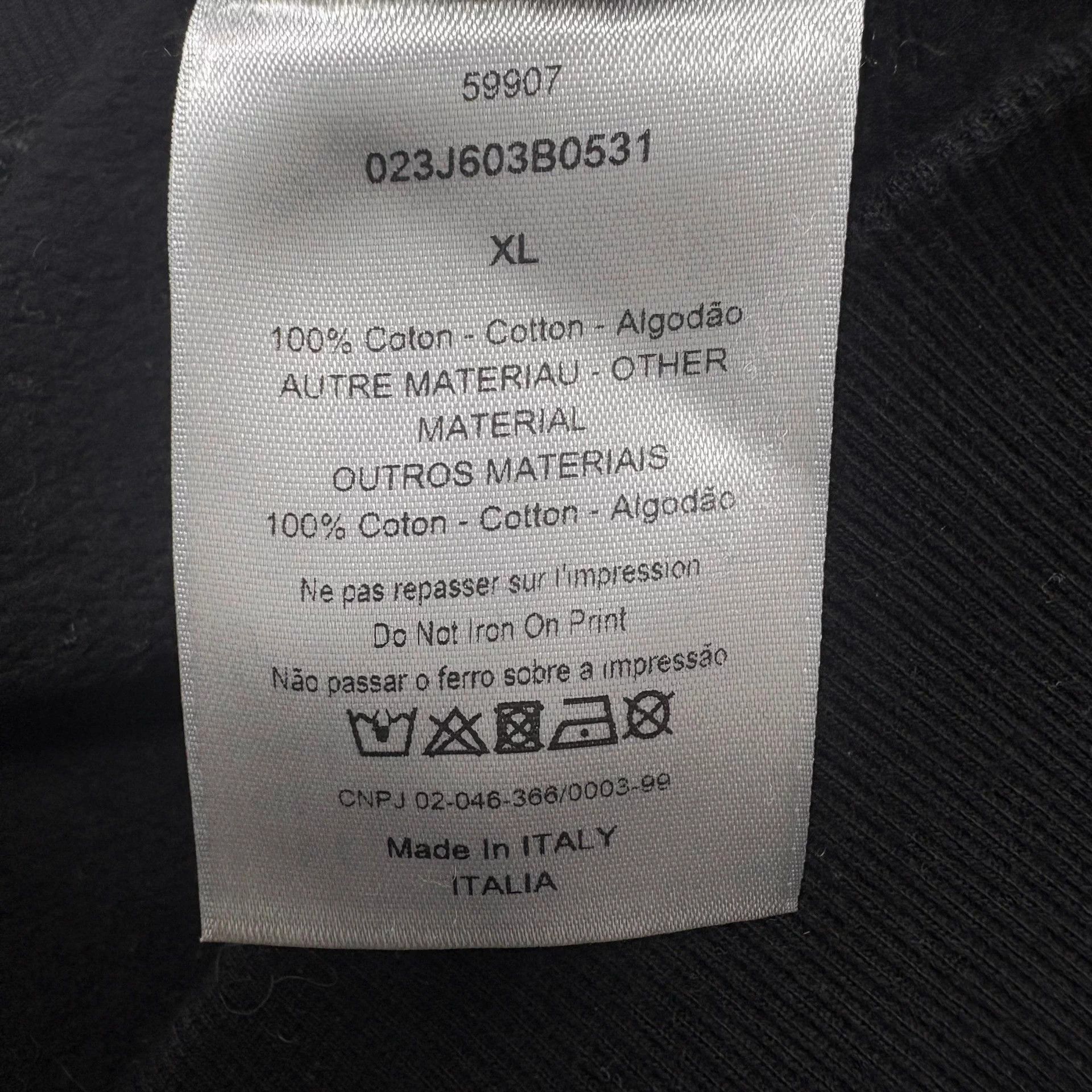 Dior Dior x Daniel Arsham Crystal Destroyed Black Sweatshirt XL Size US XL / EU 56 / 4 - 7 Thumbnail