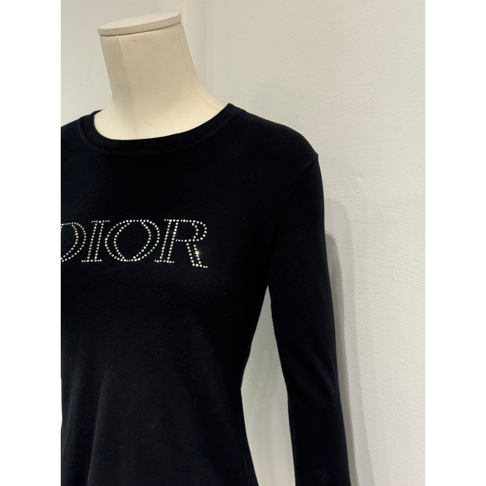 Dior 2005 Christian Dior by Galliano Swarovski logo longsleeve Size S / US 4 / IT 40 - 5 Thumbnail