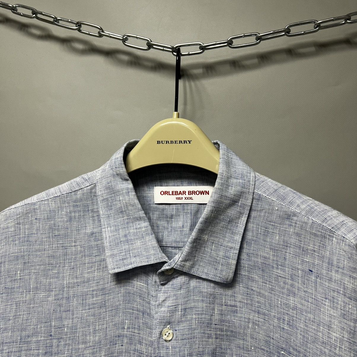 Orlebar Brown Orlebar Brown Shirt Linen Long Sleeve Button Down Size US XXL / EU 58 / 5 - 2 Thumbnail