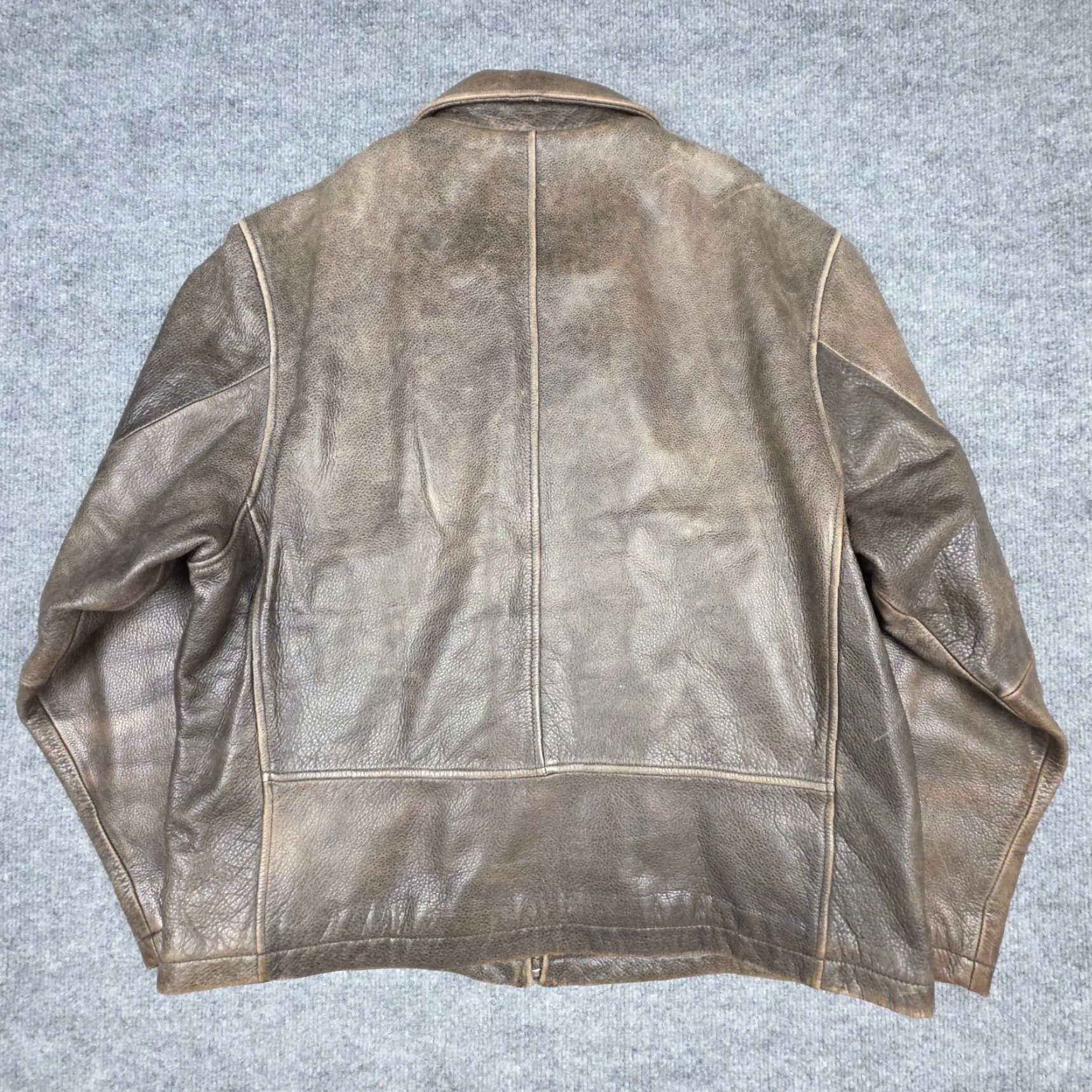 Eddie Bauer VINTAGE Eddie Bauer Leather Bomber Jacket Men's Large Brown Patina Butter Soft Size US L / EU 52-54 / 3 - 3 Thumbnail