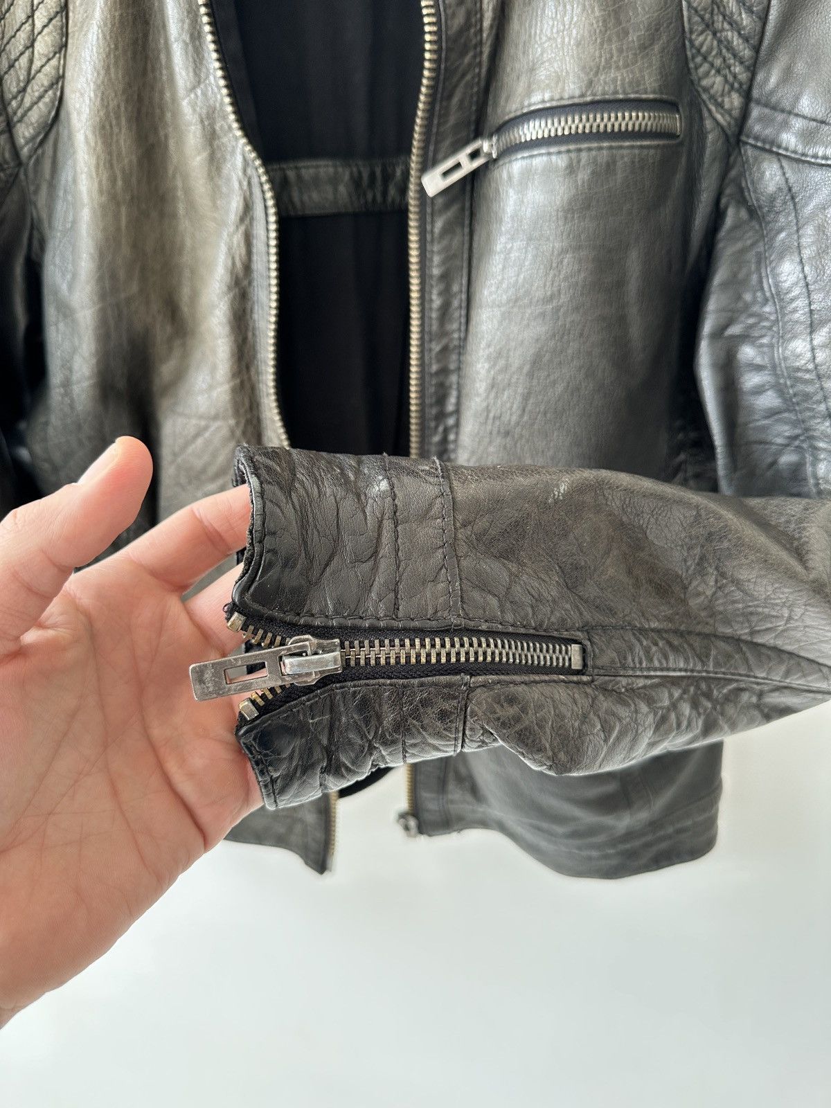 Vintage Vintage Leather Biker Jacket Size US M / EU 48-50 / 2 - 9 Thumbnail