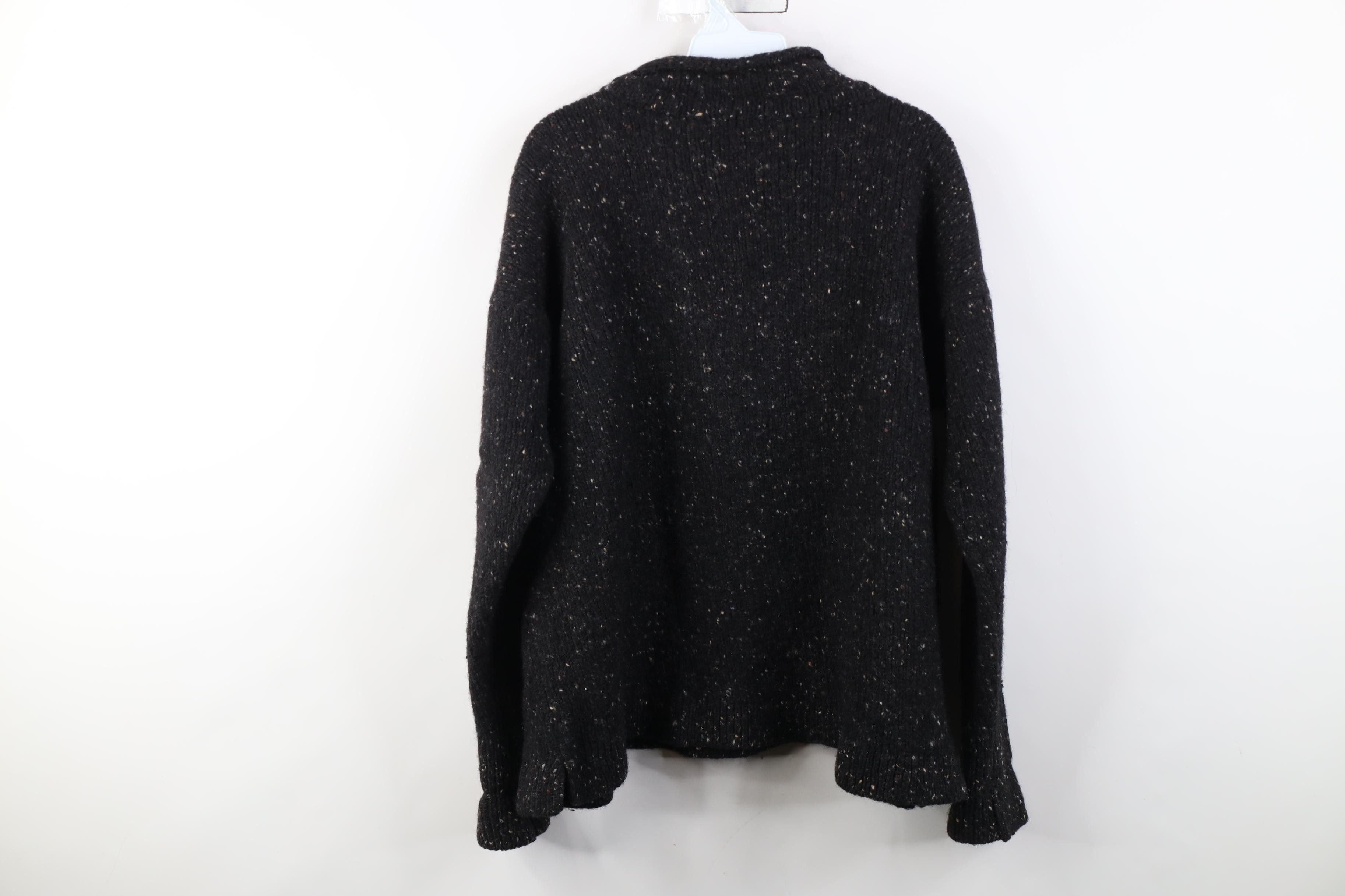 Vintage Vintage 90s Flecked Heavyweight Irish Wool Marled Sweater Size XXL / US 16-18 / IT 52-54 - 8 Thumbnail