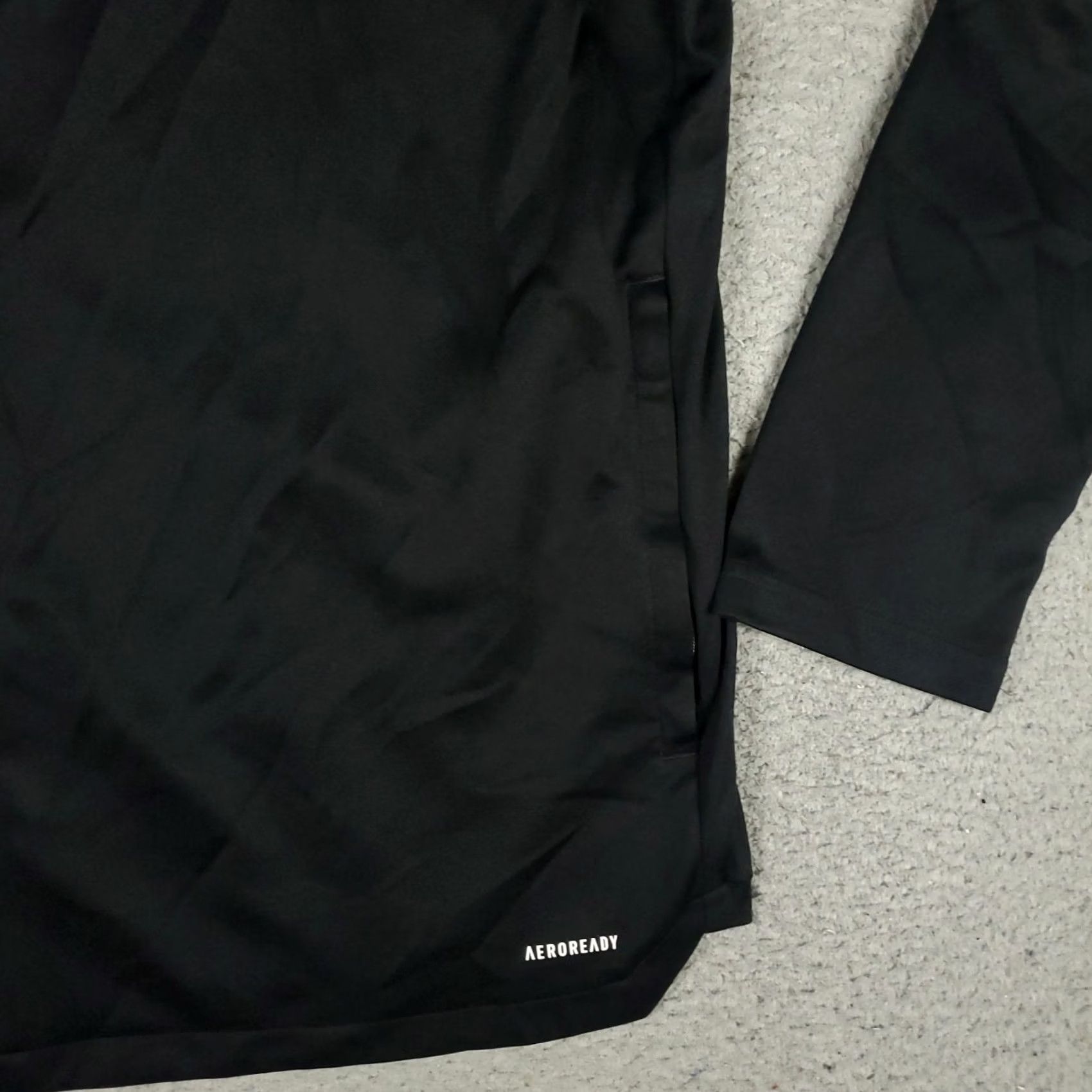 Adidas Adidas Jacket Mens 2XL Black Lightweight Full Zip Up Track Jacket Sweater Size US XXL / EU 58 / 5 - 4 Thumbnail